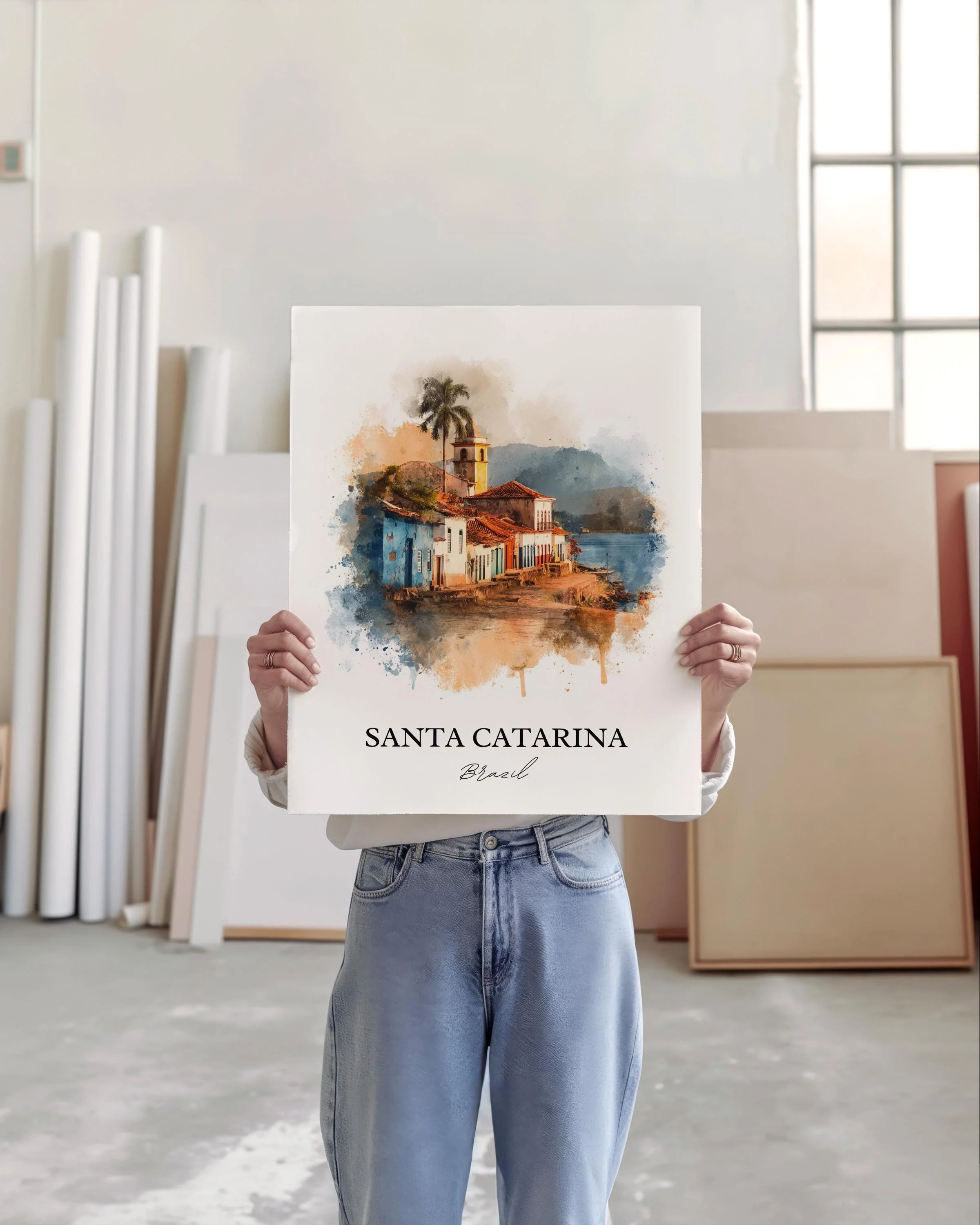 Santa Catarina, Brazil – Watercolor Art Print - Image 5