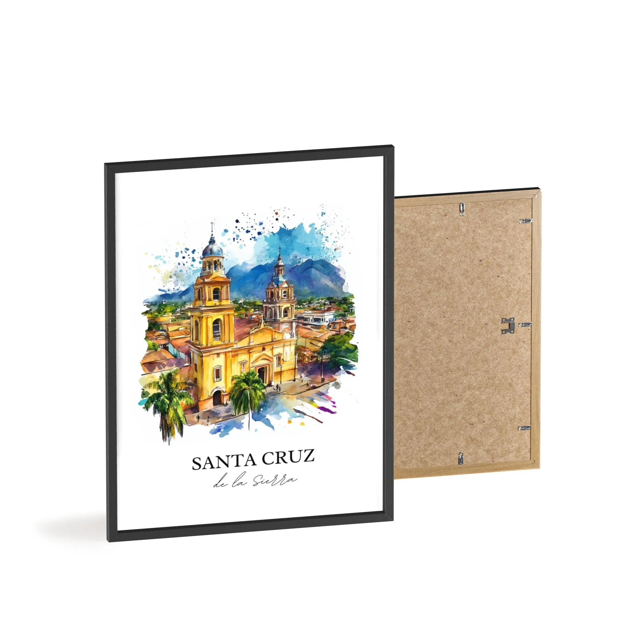 Santa Cruz de la Sierra, Bolivia – Watercolor Art Print - Image 8