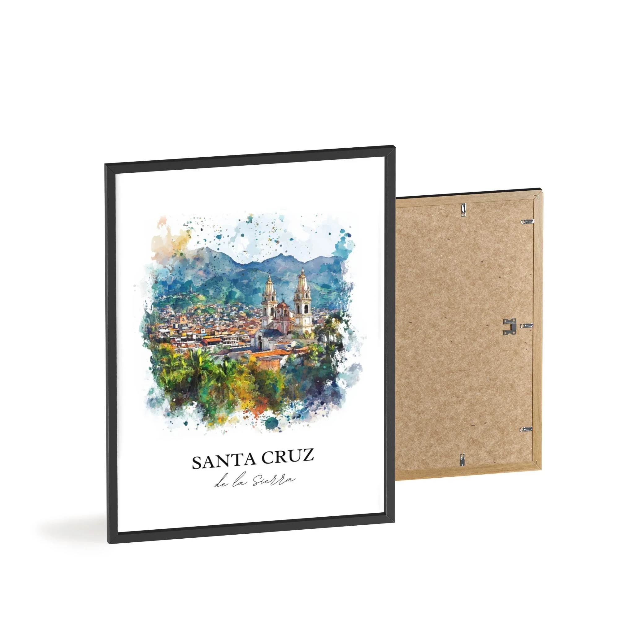 Santa Cruz de la Sierra, Bolivia – Watercolor Art Print - Image 8
