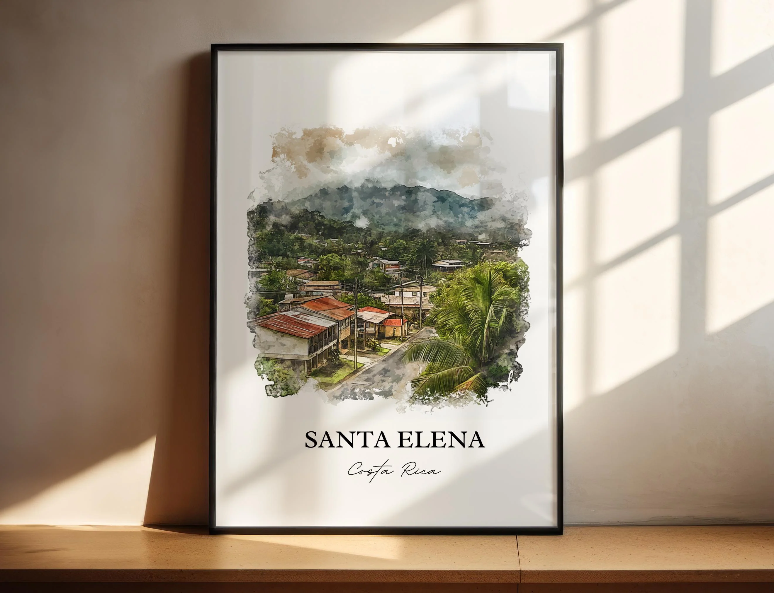 Santa Elena, Costa Rica – Watercolor Art Print