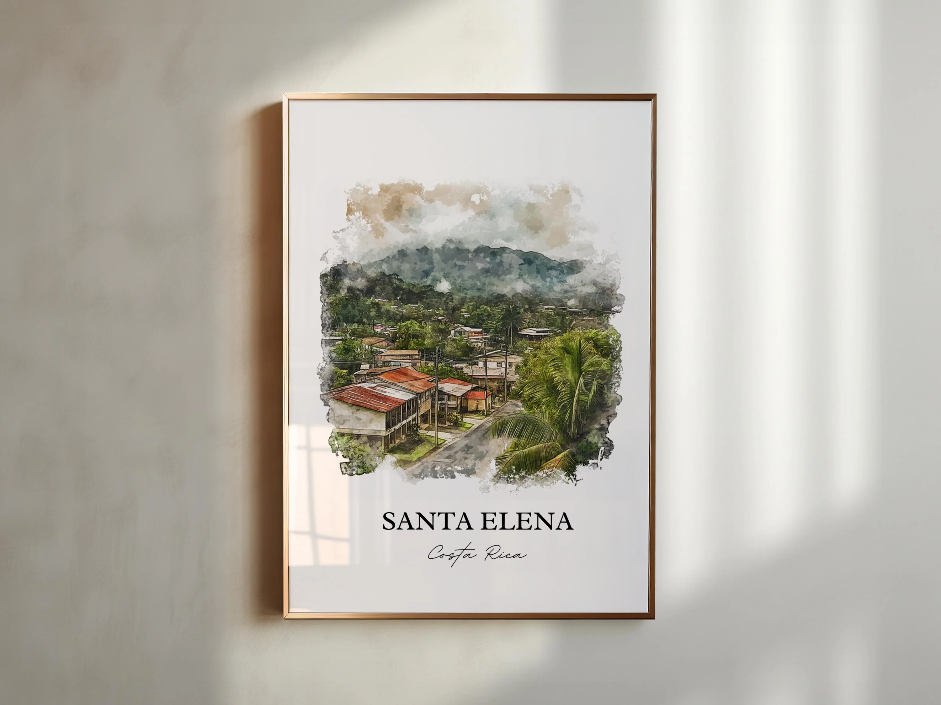 Santa Elena, Costa Rica – Watercolor Art Print - Image 3