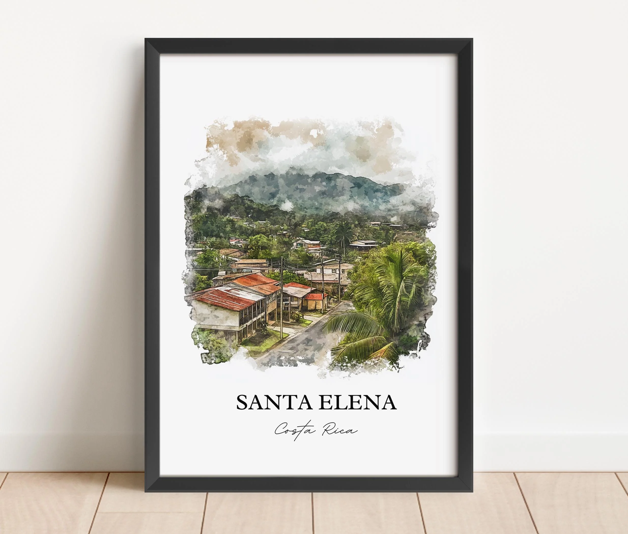 Santa Elena, Costa Rica – Watercolor Art Print - Image 6