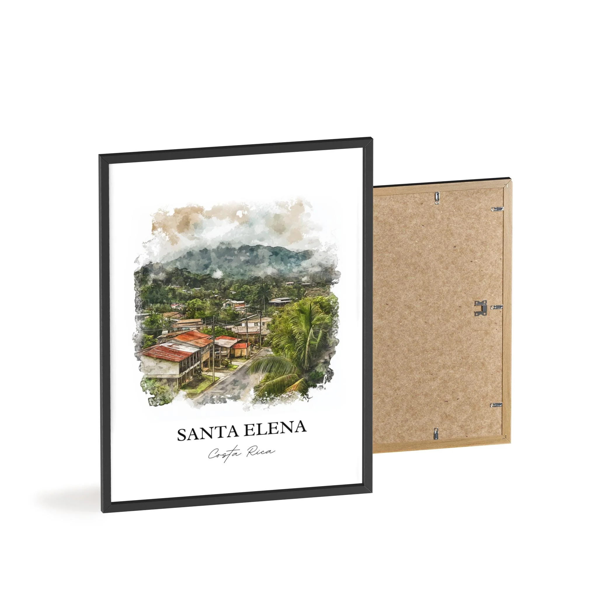 Santa Elena, Costa Rica – Watercolor Art Print - Image 8