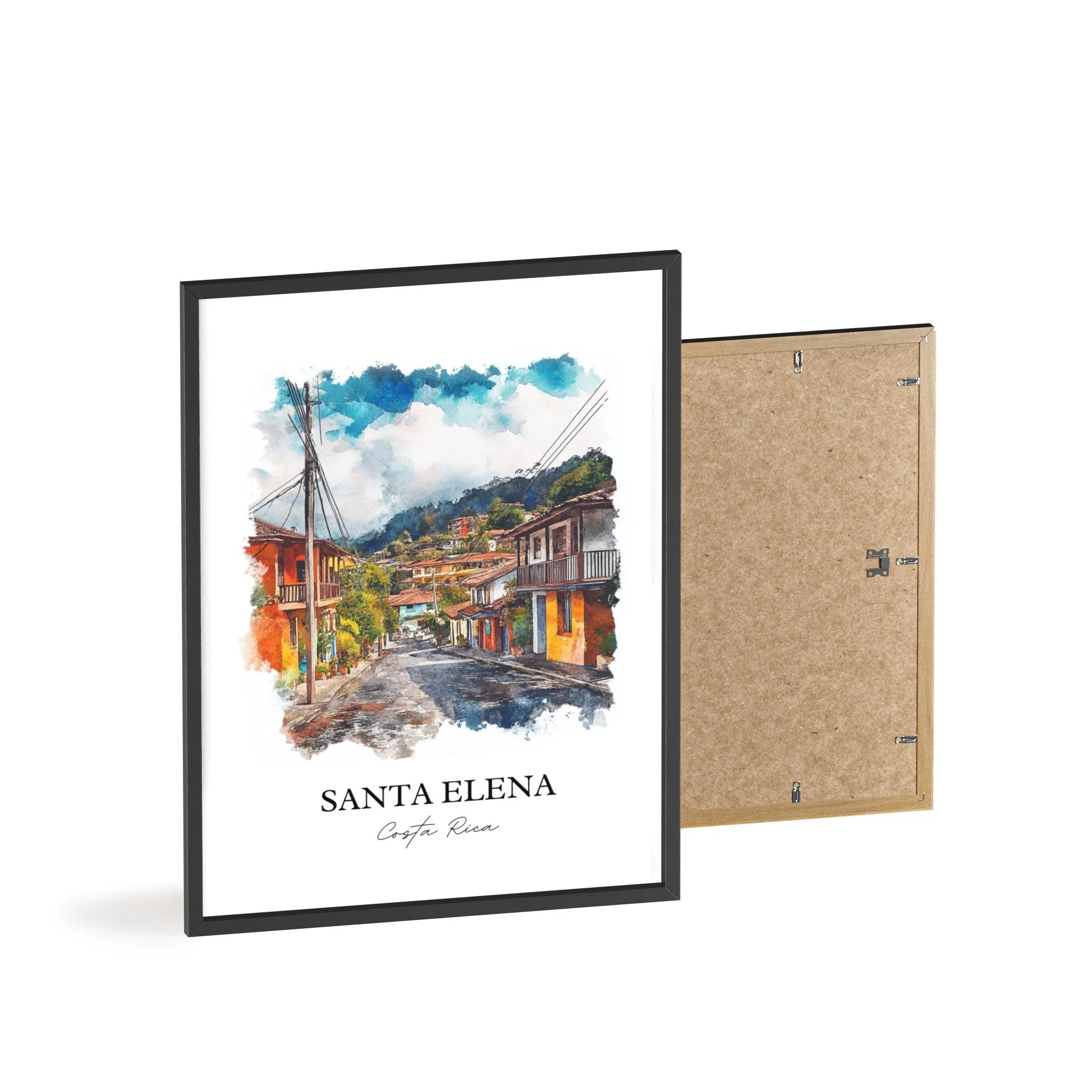 Santa Elena, Costa Rica – Watercolor Art Print - Image 8