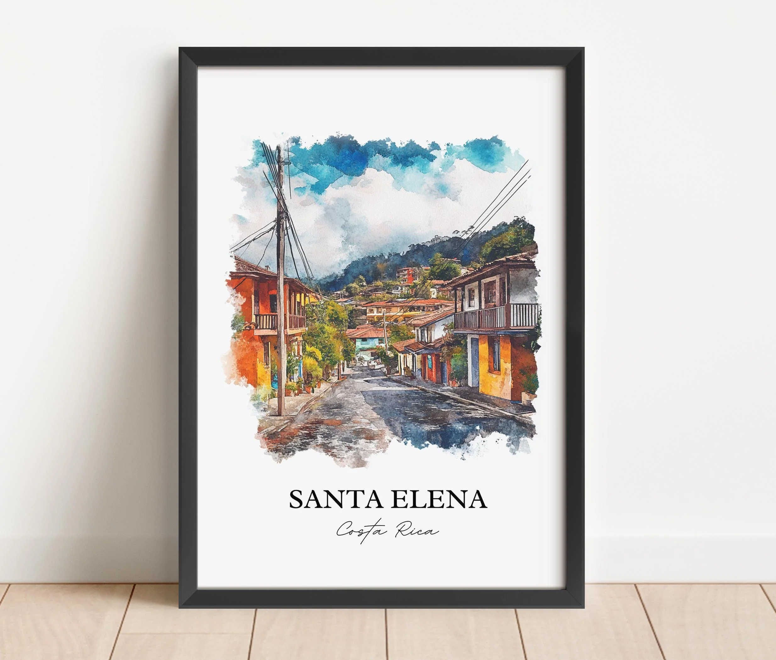 Santa Elena, Costa Rica – Watercolor Art Print - Image 6