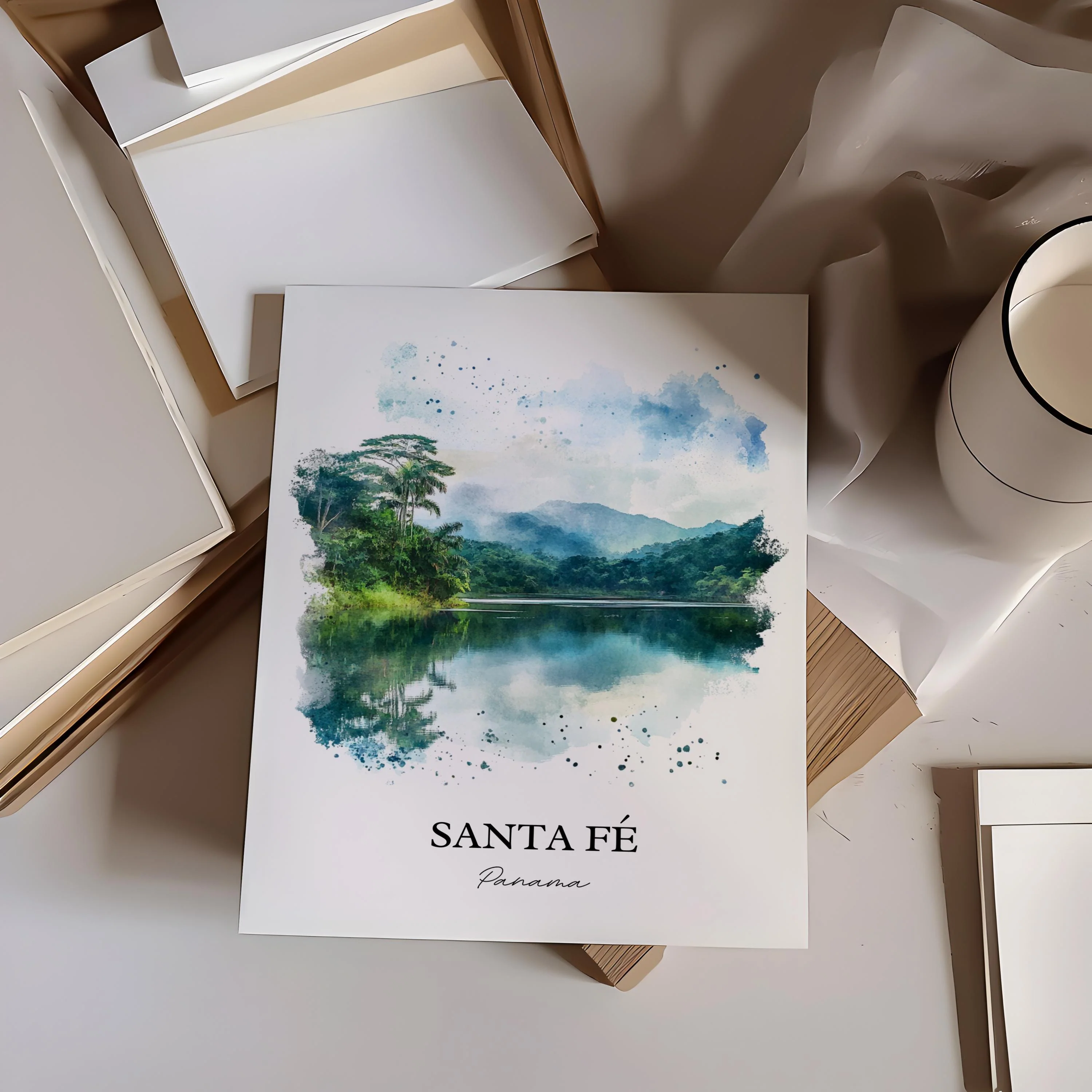 Santa Fé, Panama – Watercolor Art Print - Image 5
