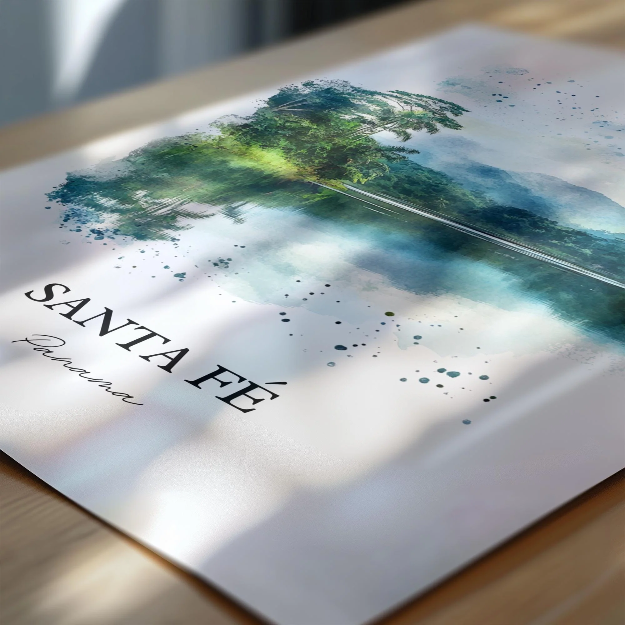 Santa Fé, Panama – Watercolor Art Print - Image 2
