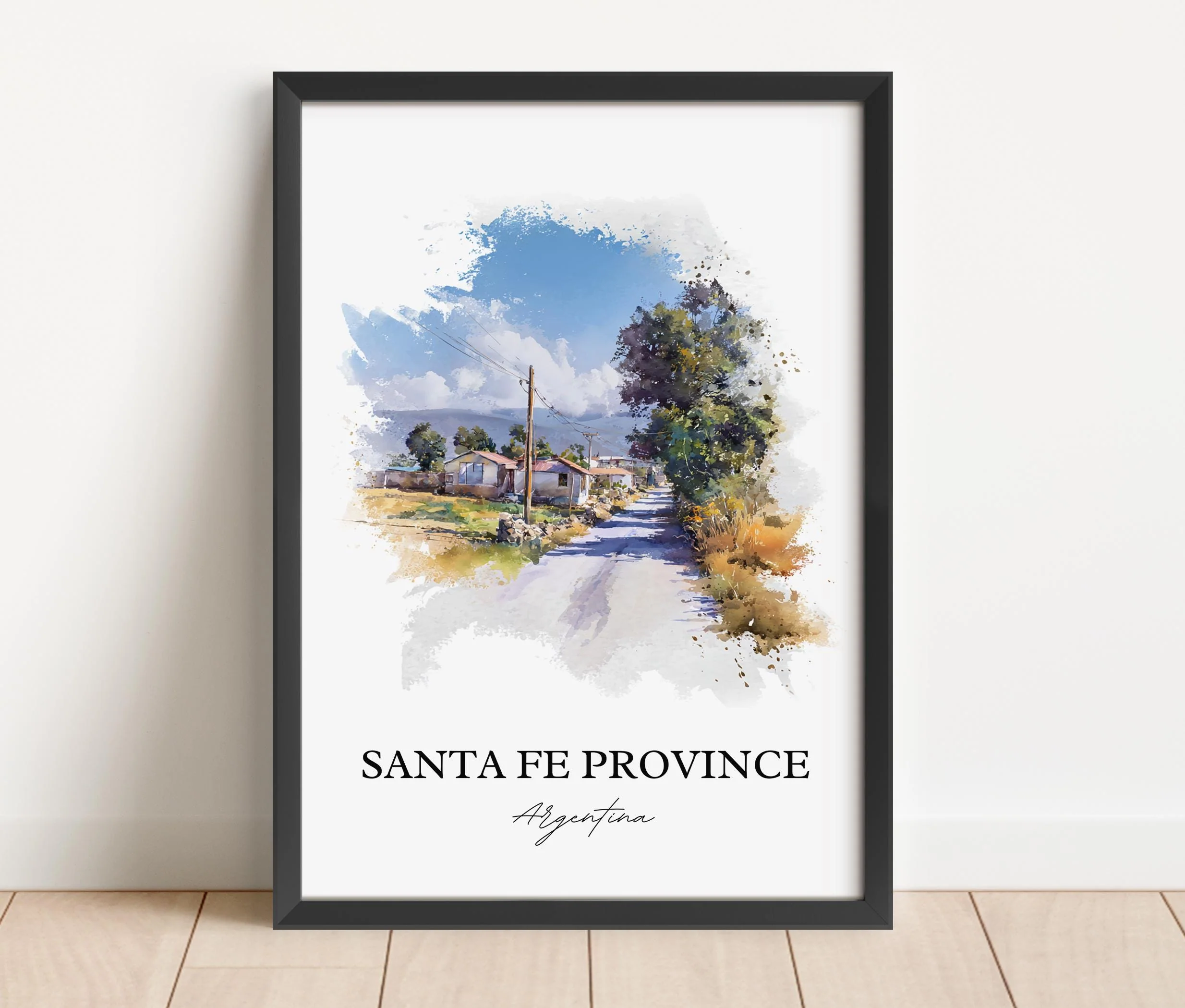 Santa Fe Province, Argentina – Watercolor Art Print - Image 6
