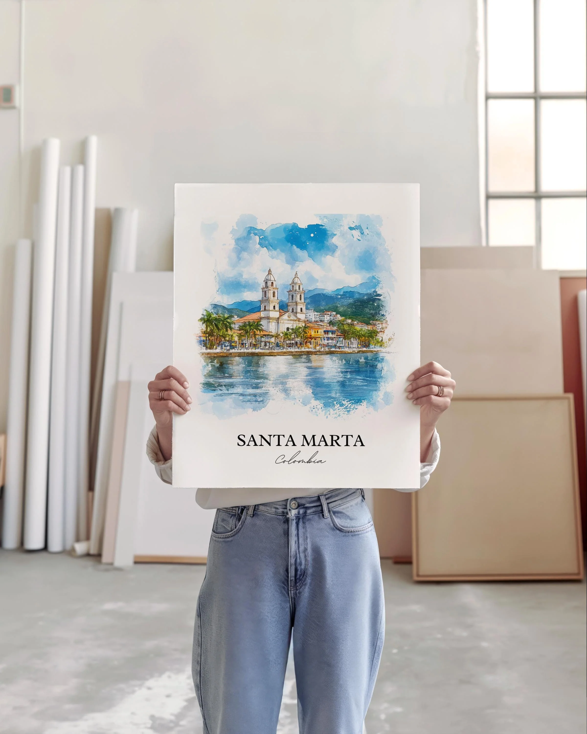 Santa Marta, Colombia – Watercolor Art Print - Image 4
