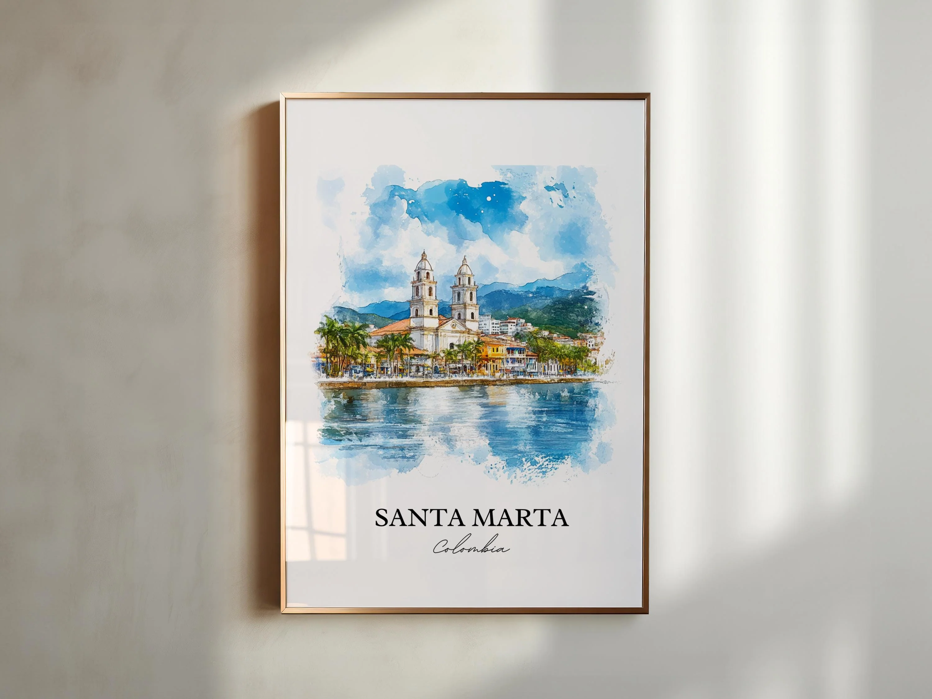 Santa Marta, Colombia – Watercolor Art Print - Image 6