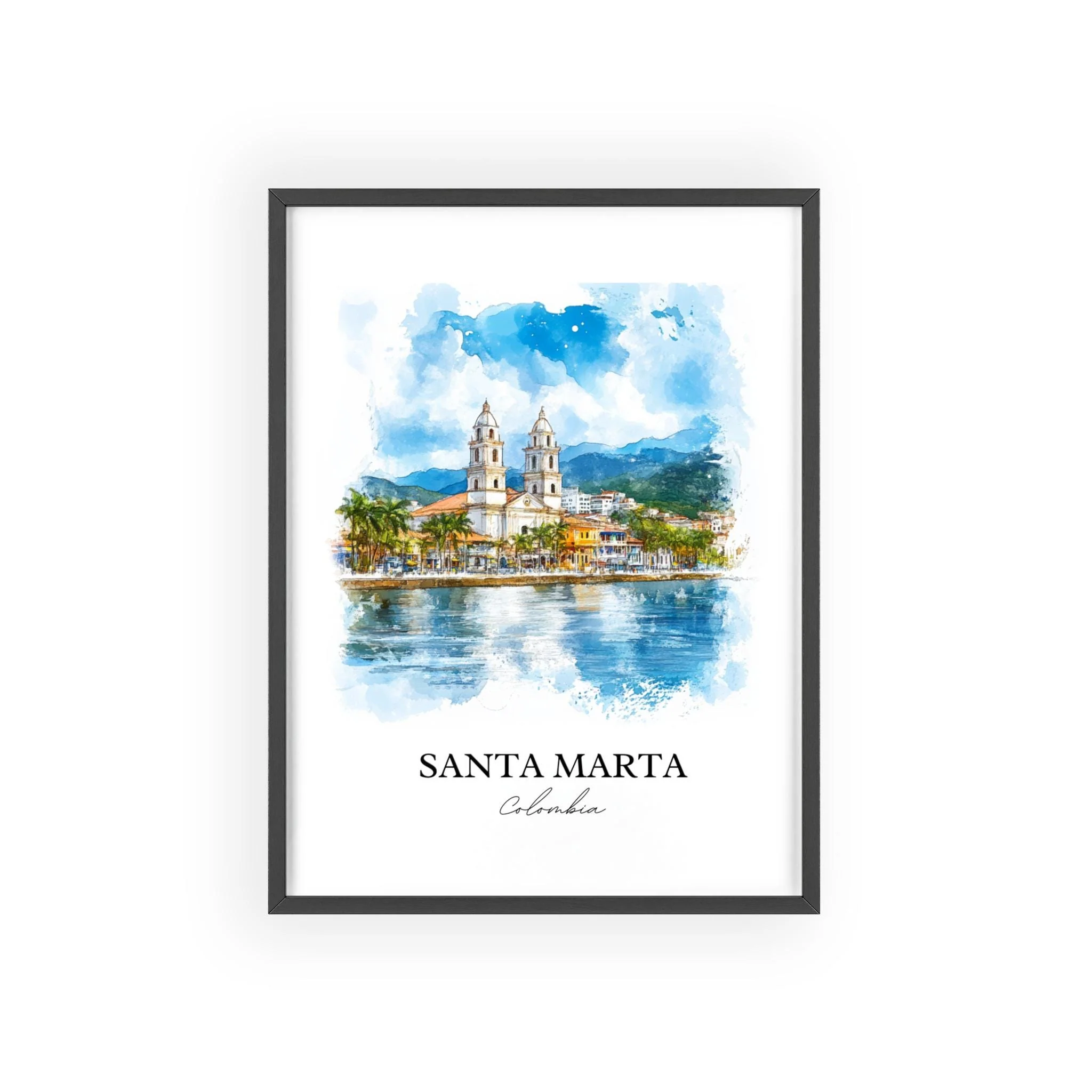 Santa Marta, Colombia – Watercolor Art Print - Image 7