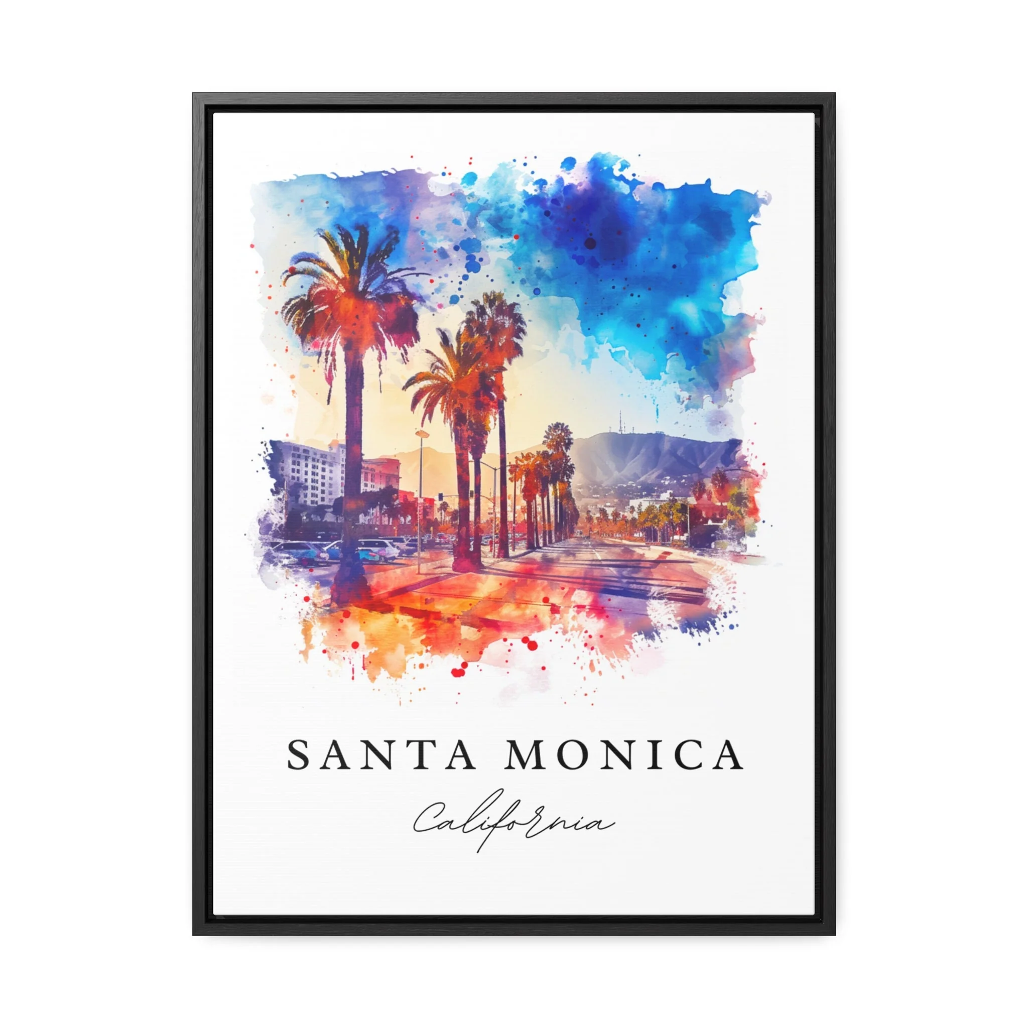 Santa Monica, California – Watercolor Art Print - Image 5