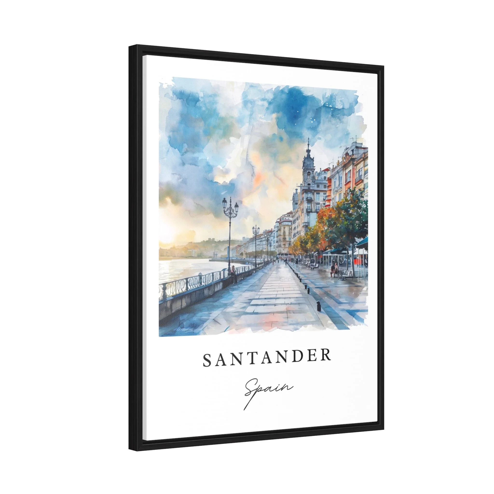Santander, Spain – Watercolor Art Print - Image 6