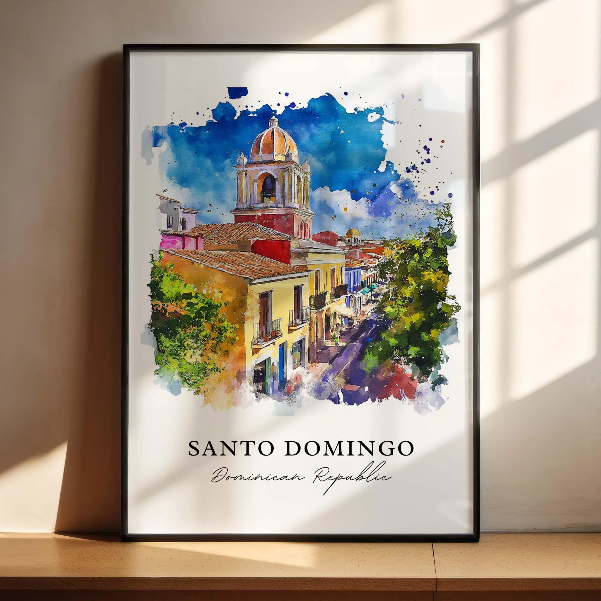 Santo Domingo, Dominican Republic – Watercolor Art Print