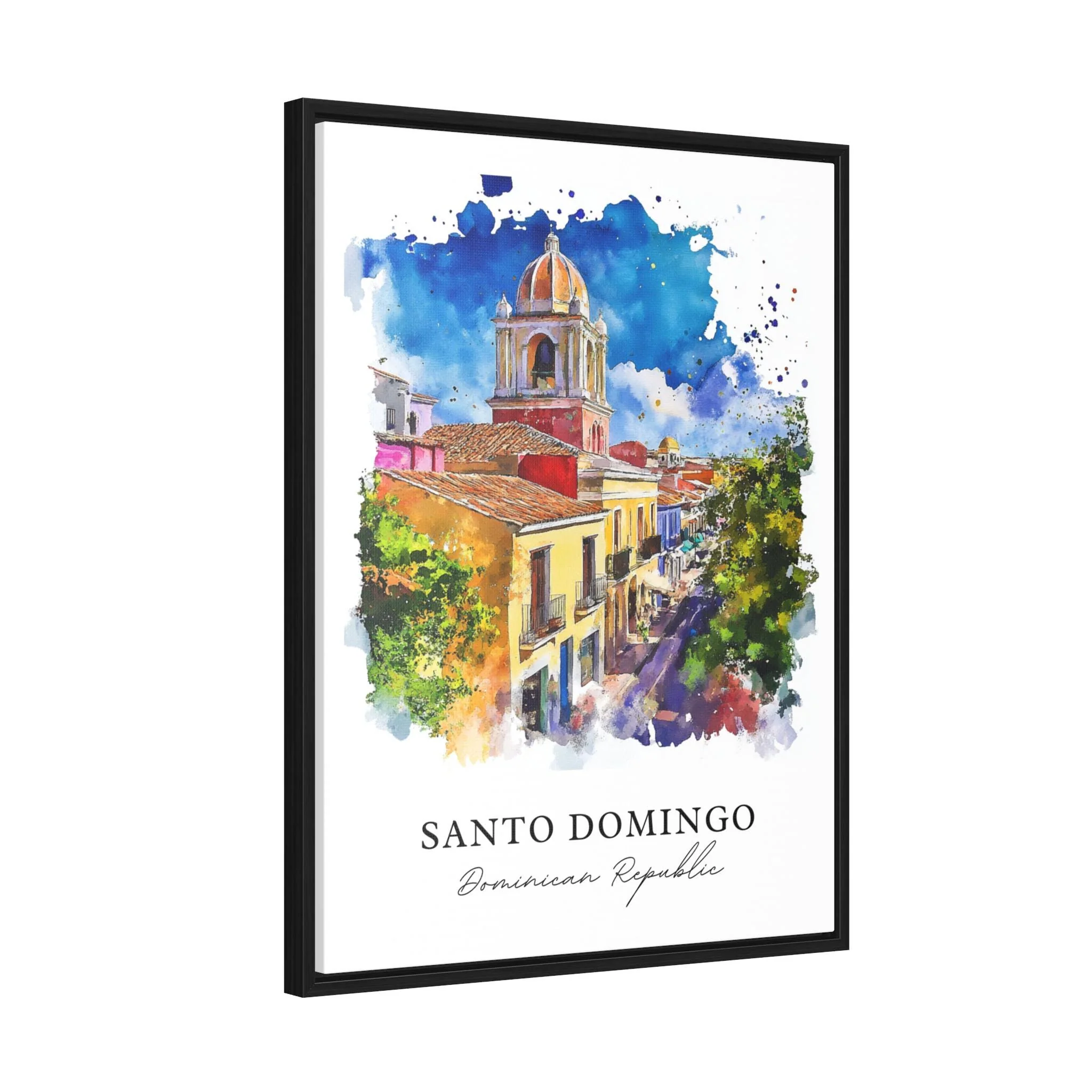 Santo Domingo, Dominican Republic – Watercolor Art Print - Image 6