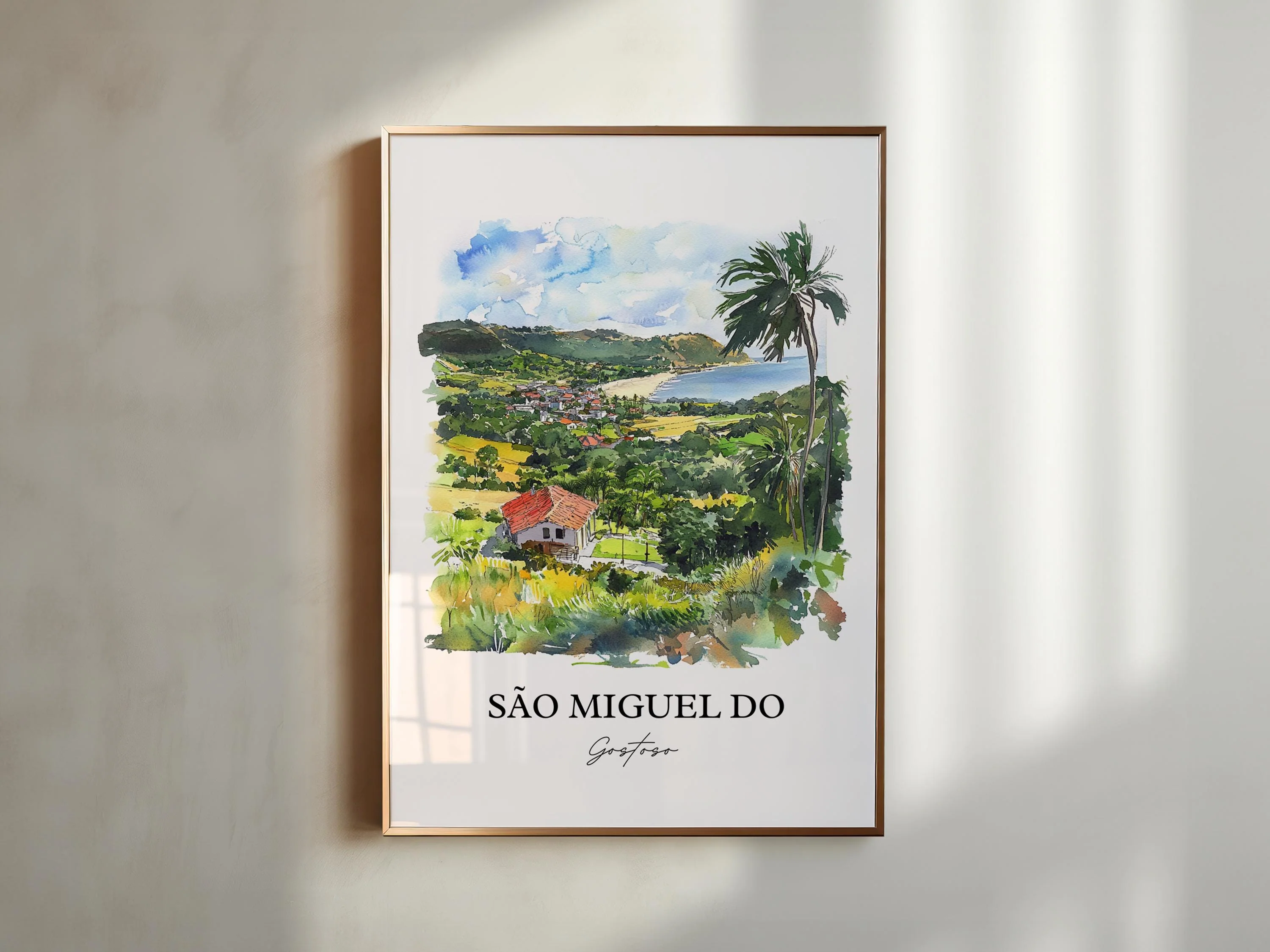 São Miguel do Gostoso, Brazil – Watercolor Art Print - Image 3