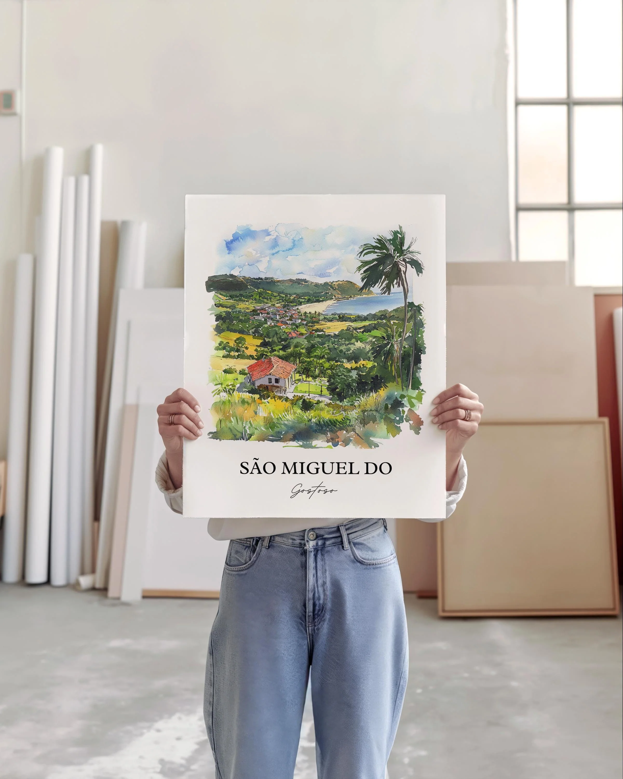 São Miguel do Gostoso, Brazil – Watercolor Art Print - Image 5