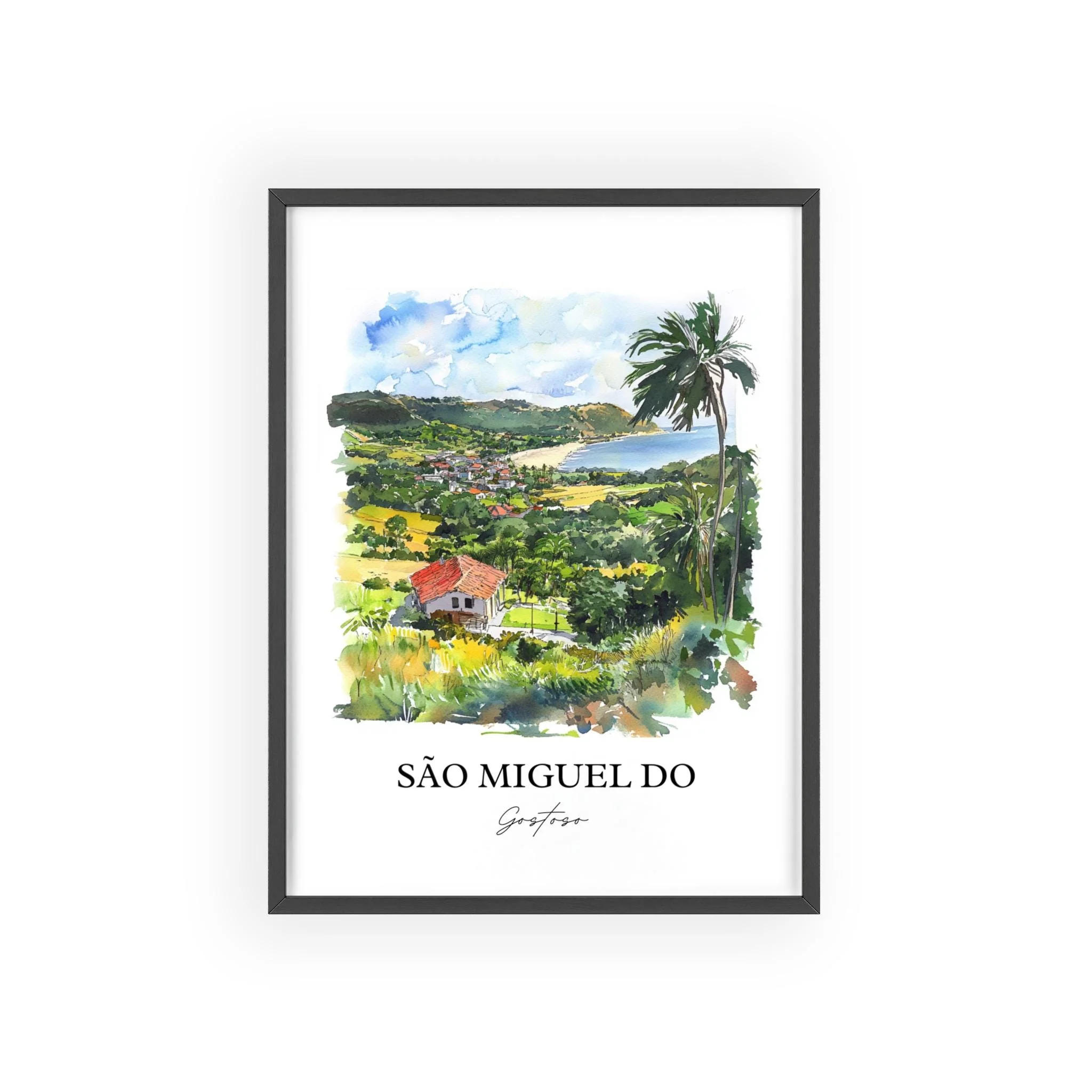 São Miguel do Gostoso, Brazil – Watercolor Art Print - Image 7