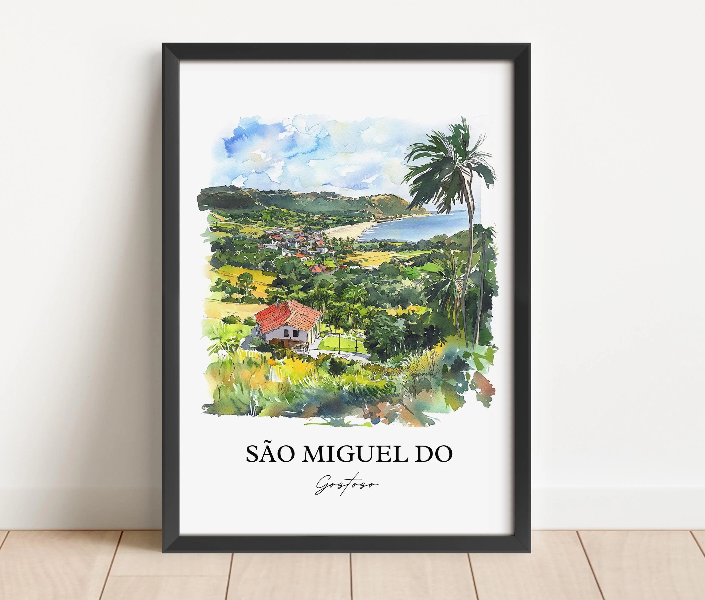 São Miguel do Gostoso, Brazil – Watercolor Art Print - Image 4