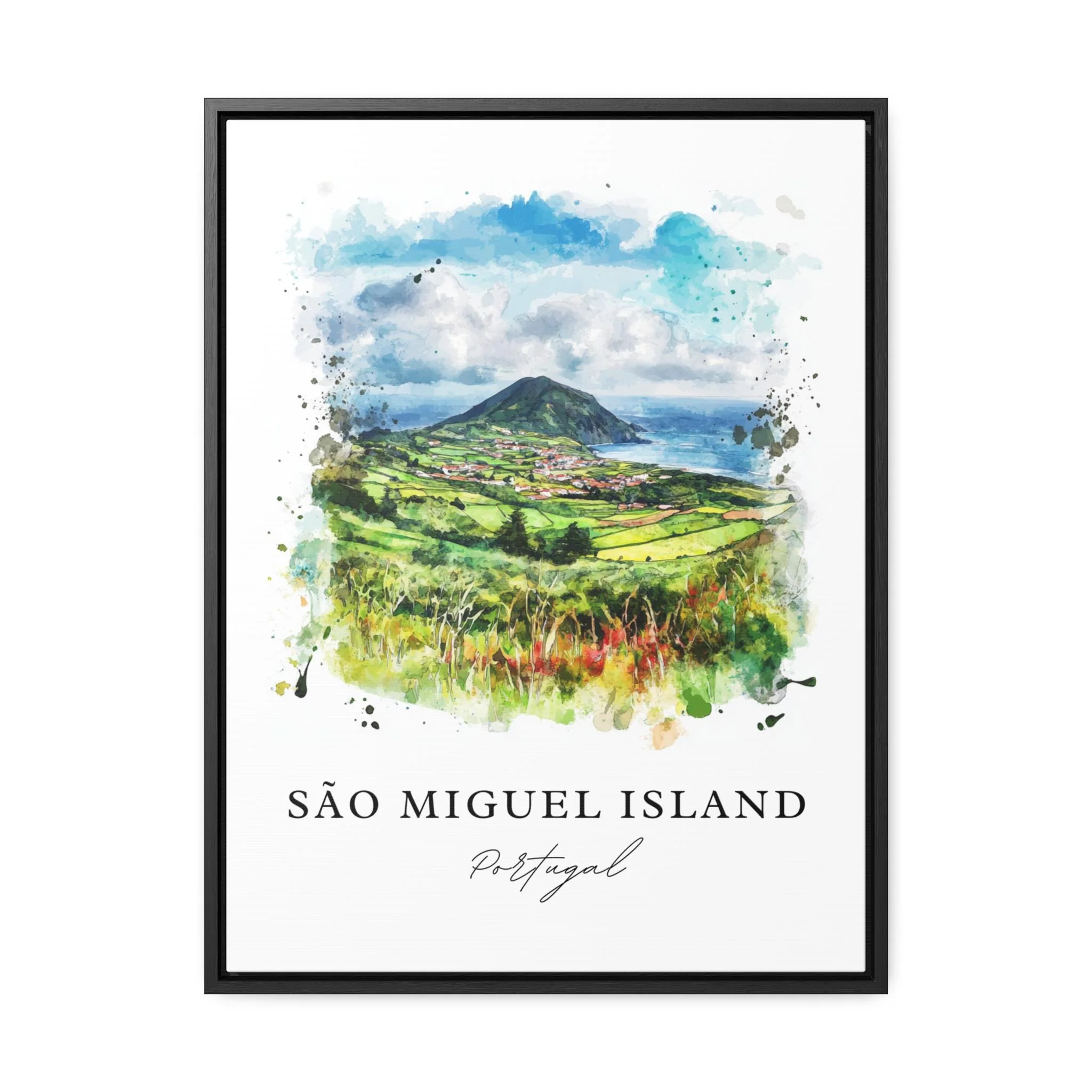 São Miguel Island, Portugal – Watercolor Art Print - Image 5