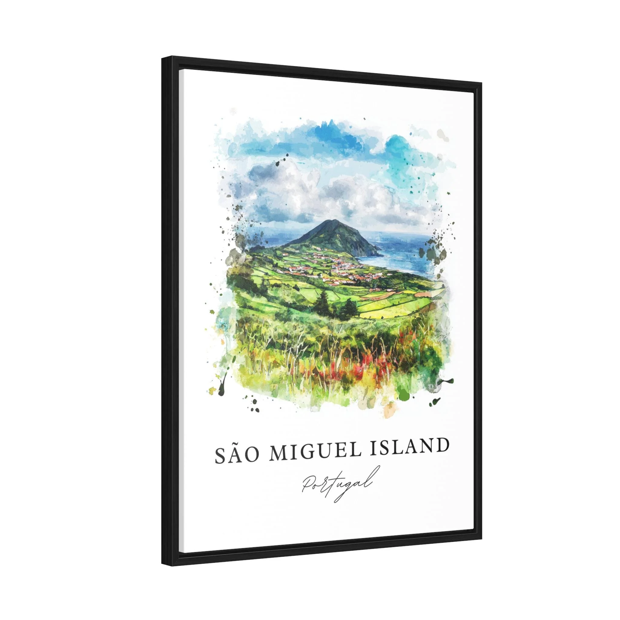 São Miguel Island, Portugal – Watercolor Art Print - Image 6