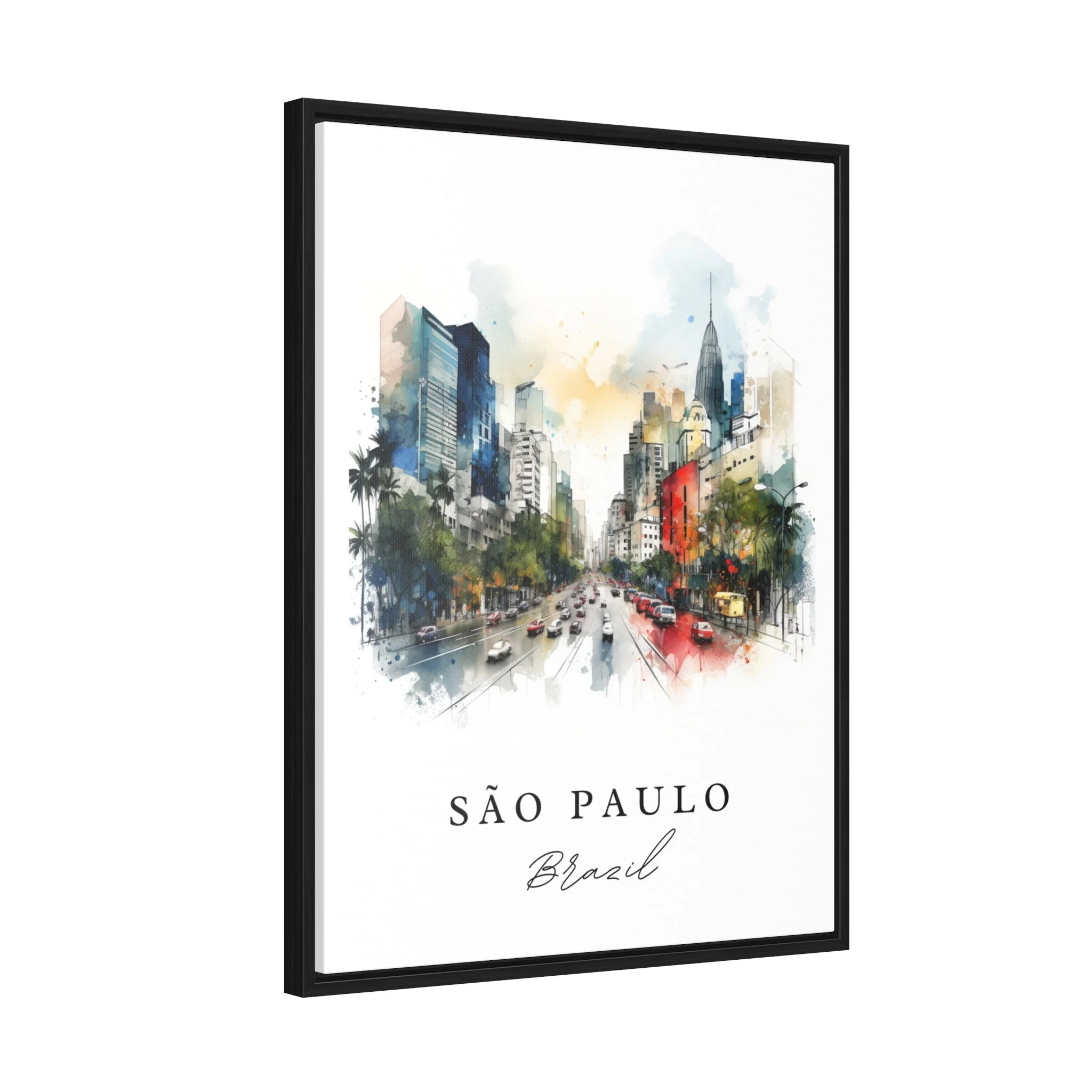 São Paulo, Brazil – Watercolor Art Print - Image 7