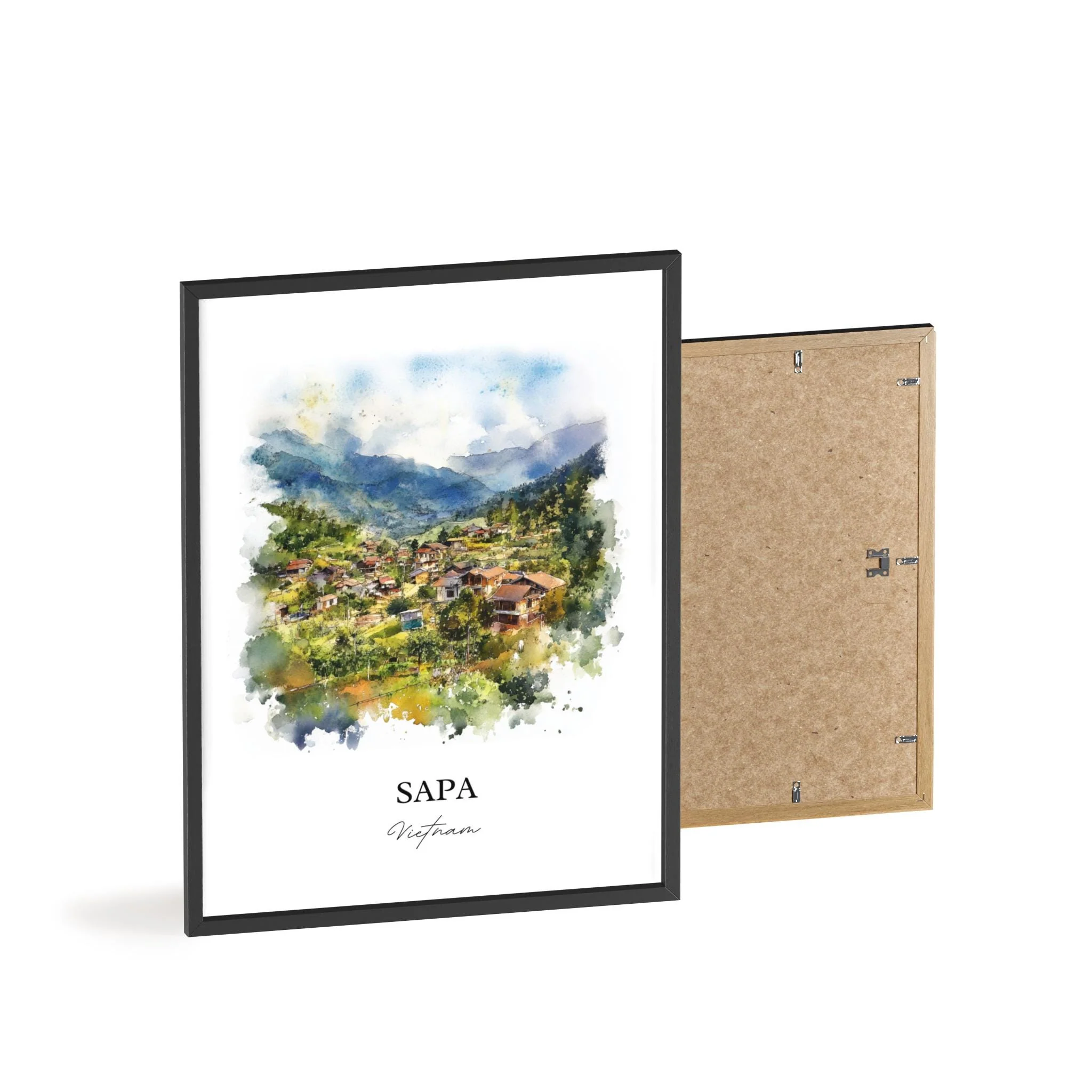 Sapa, Vietnam – Watercolor Art Print - Image 8
