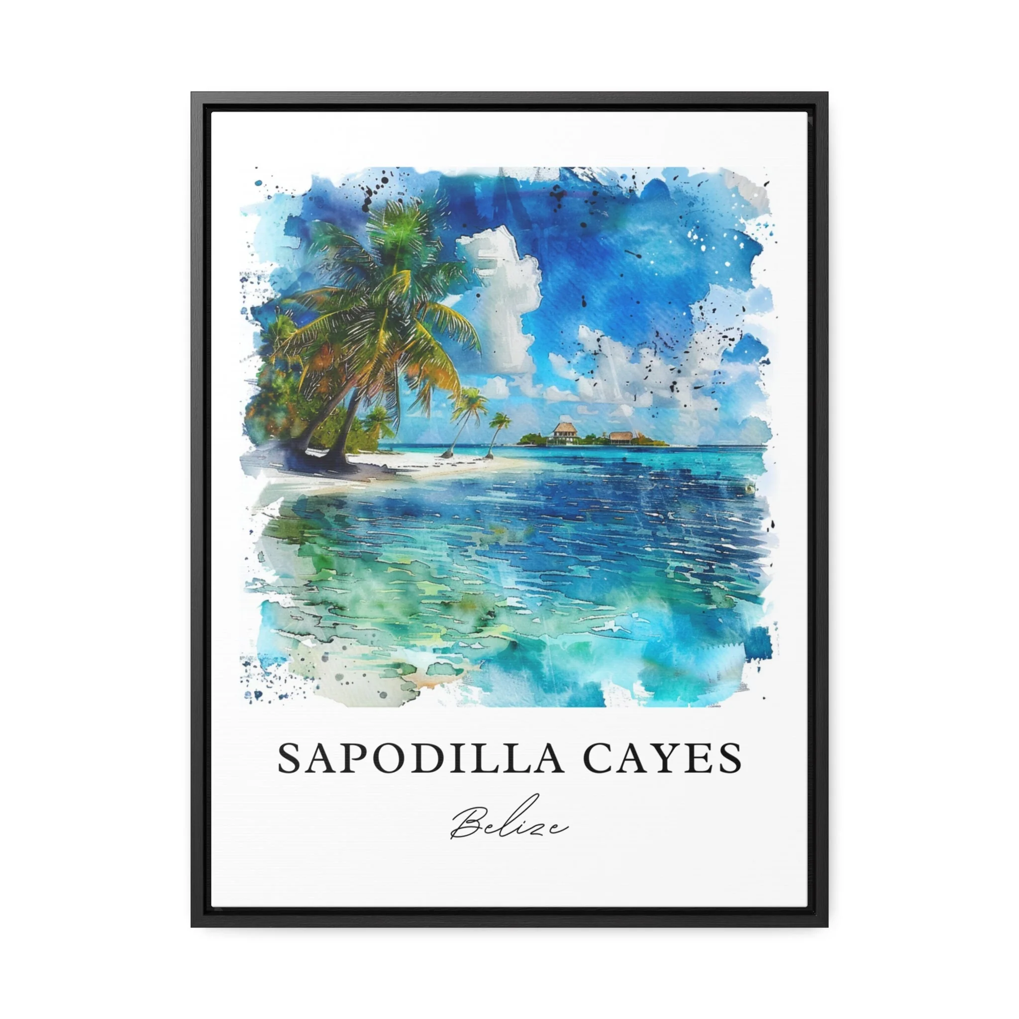 Sapodilla Cayes, Belize – Watercolor Art Print - Image 5