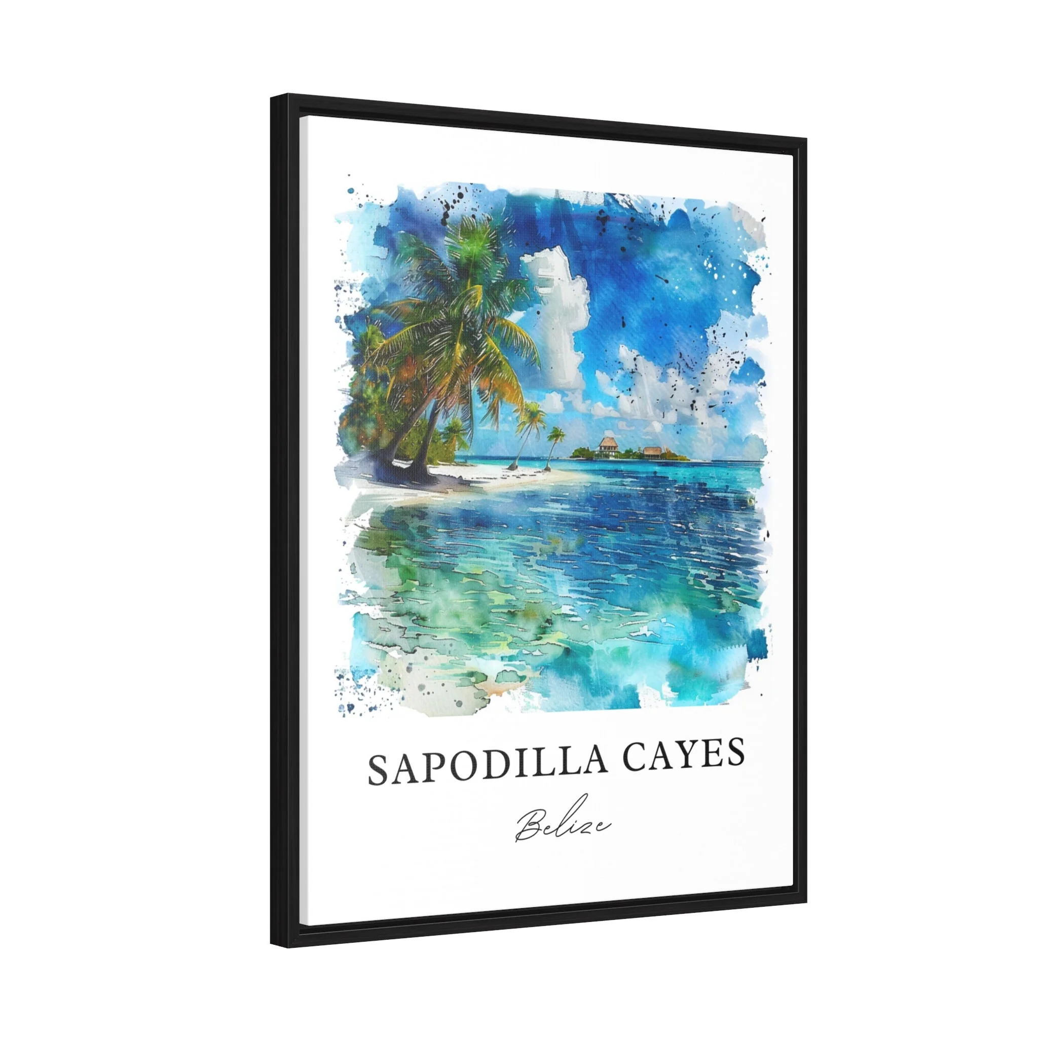 Sapodilla Cayes, Belize – Watercolor Art Print - Image 6
