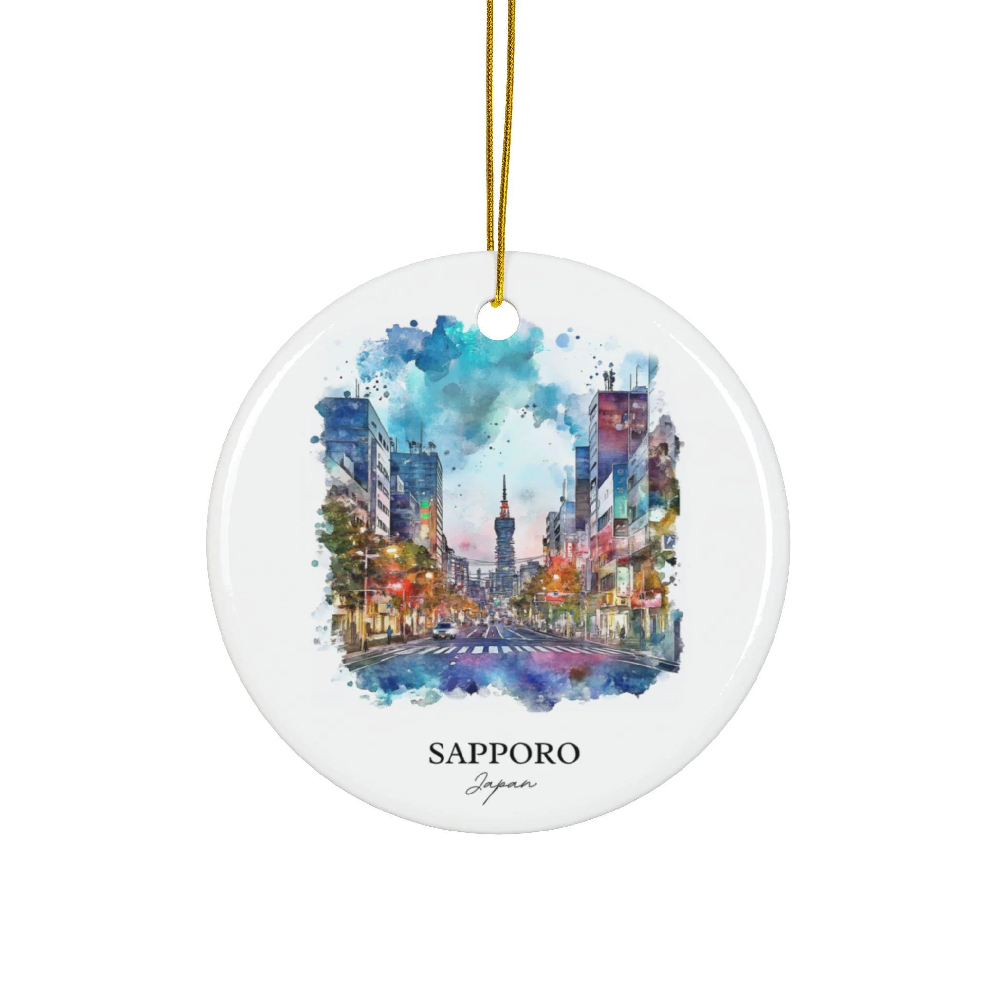 Sapporo Japan Ornament: Unique Sapporo Souvenir, Sapporo Xmas Decor, and Authentic Sapporo Japan Gift