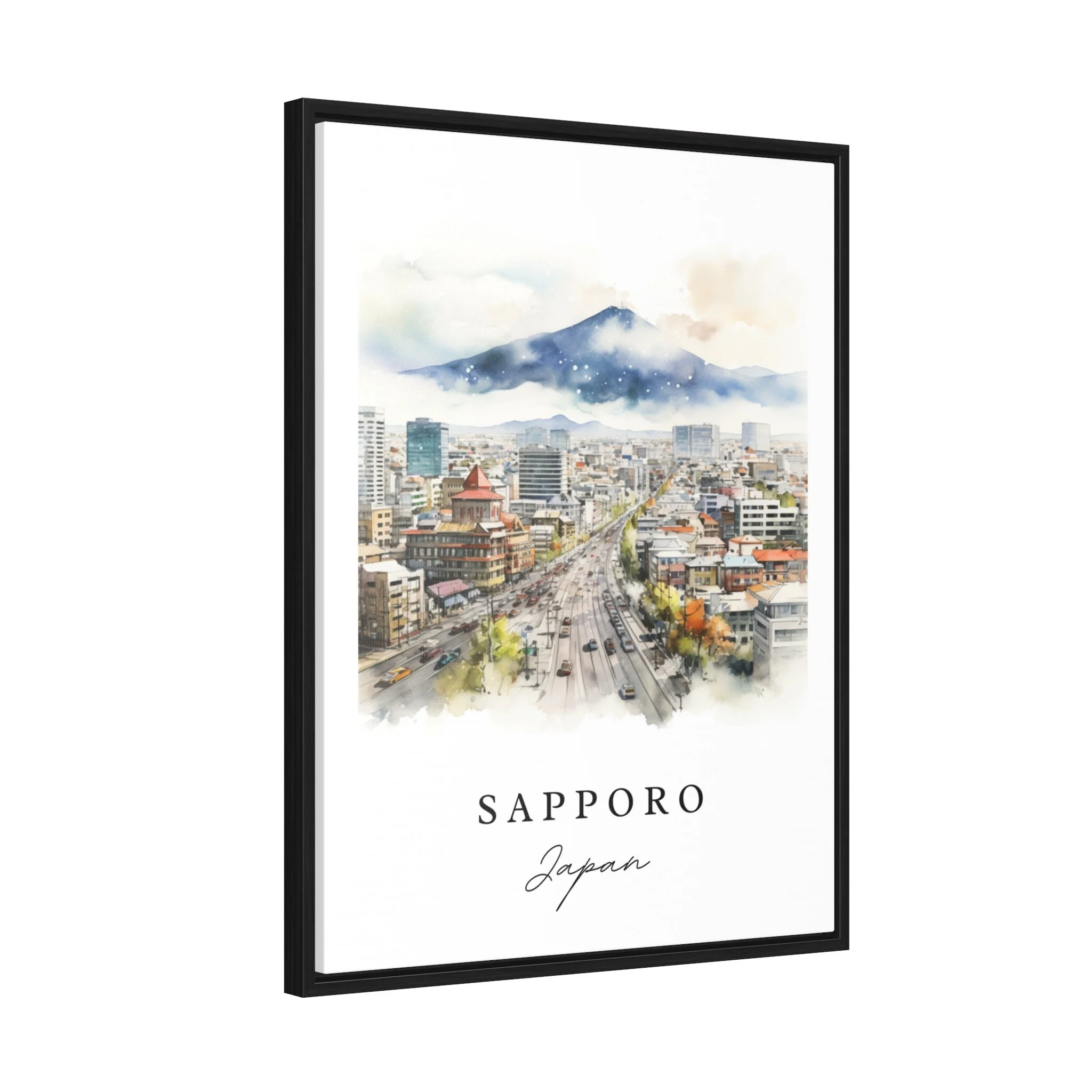 Sapporo, Japan – Watercolor Art Print - Image 3