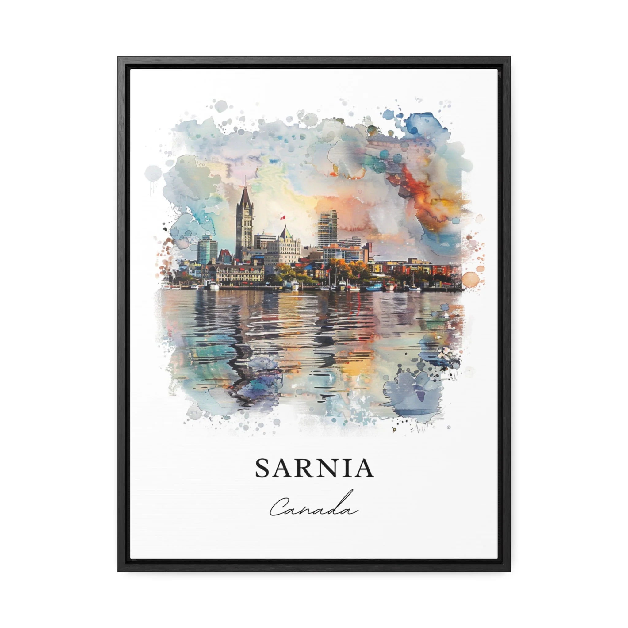 Sarnia, Ontario, Canada – Watercolor Art Print - Image 5
