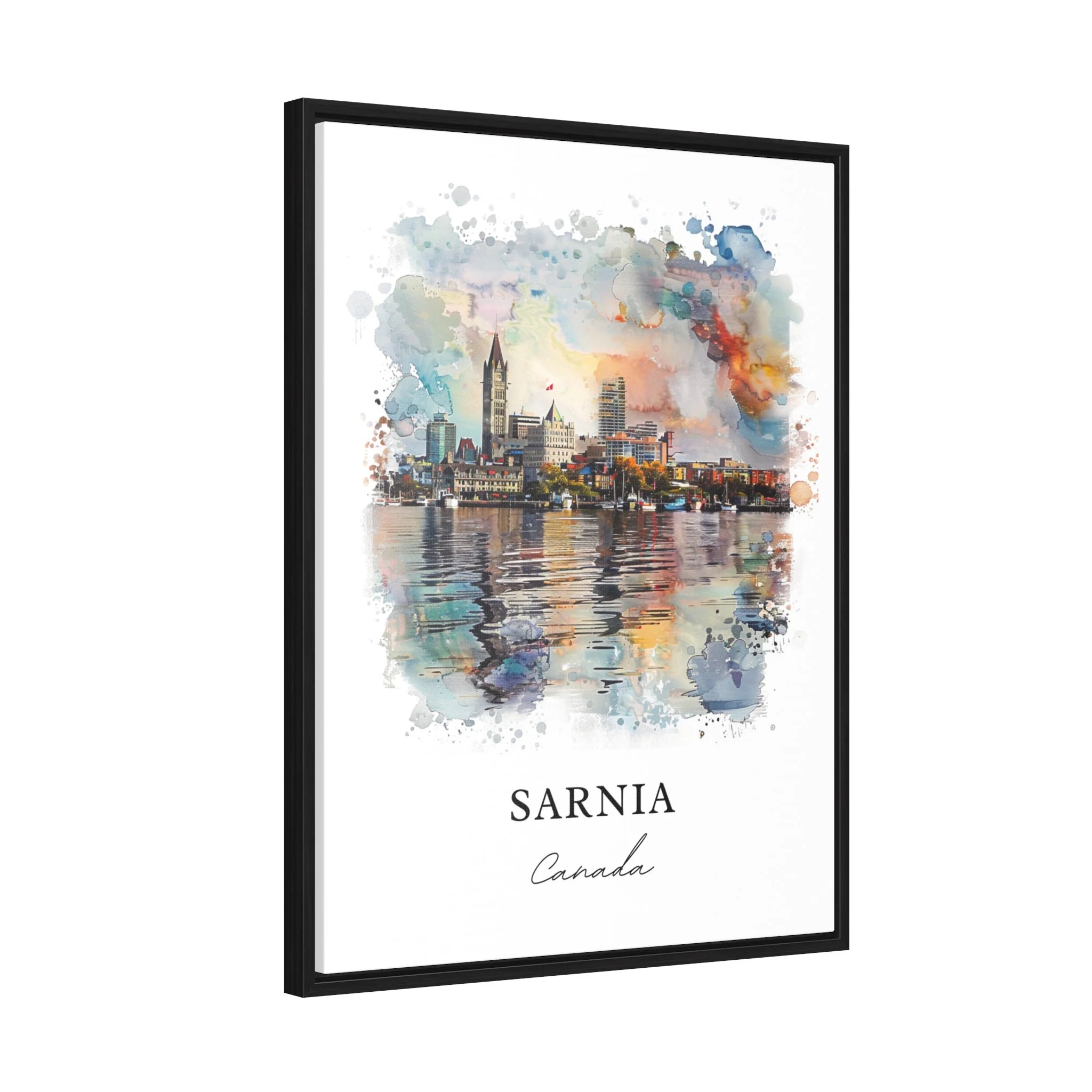 Sarnia, Ontario, Canada – Watercolor Art Print - Image 6
