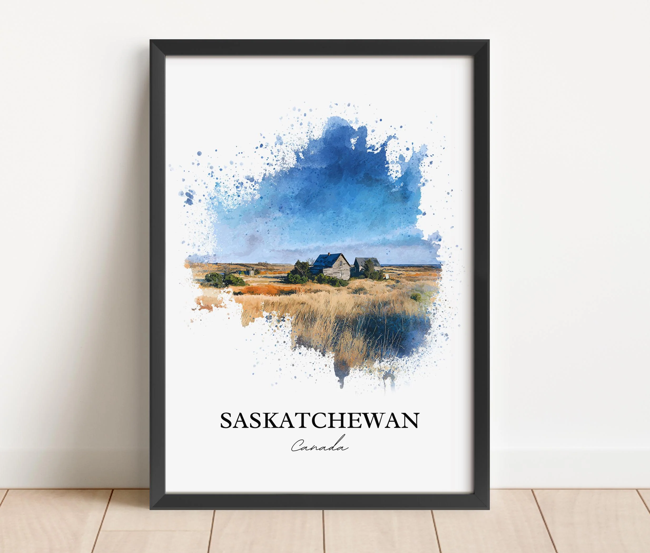 Saskatchewan, Canada – Watercolor Art Print - Image 5