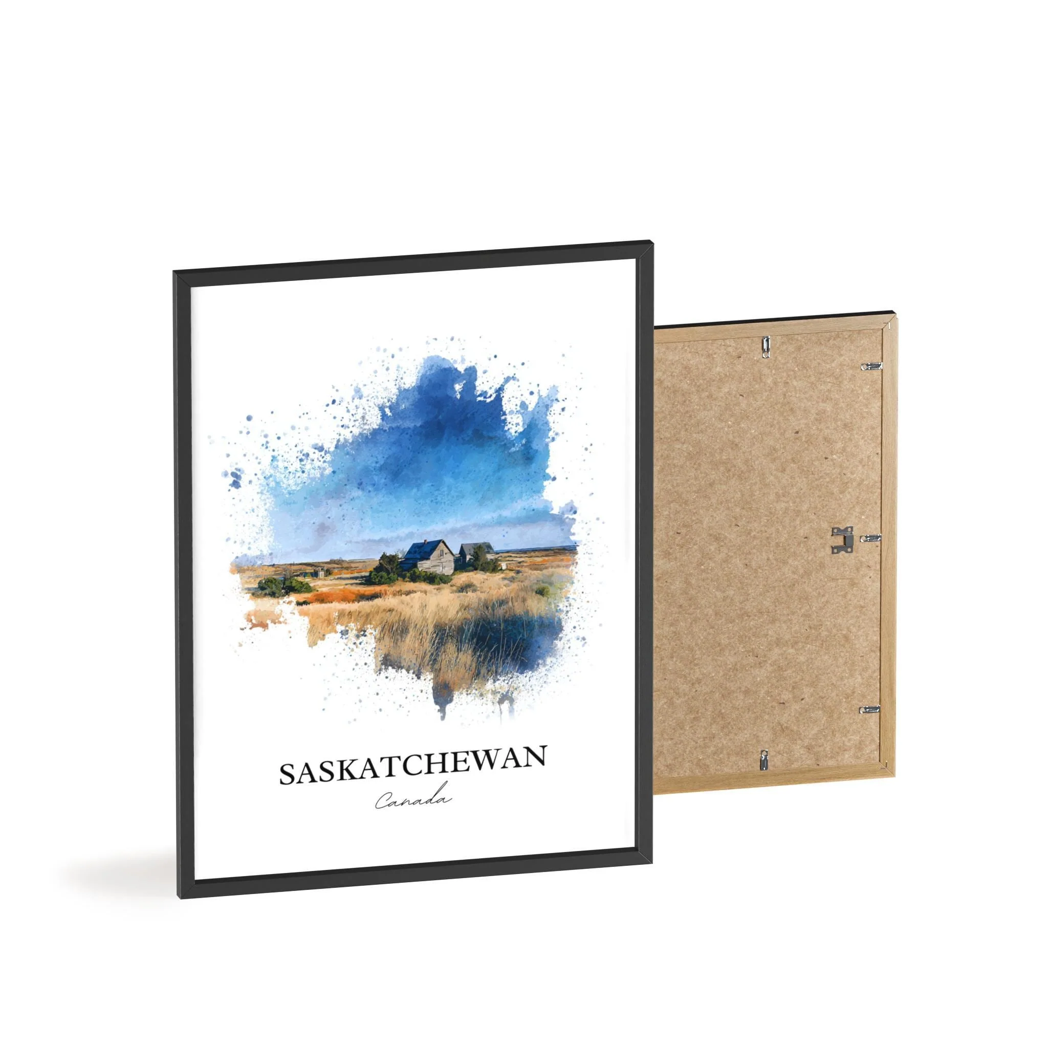 Saskatchewan, Canada – Watercolor Art Print - Image 8