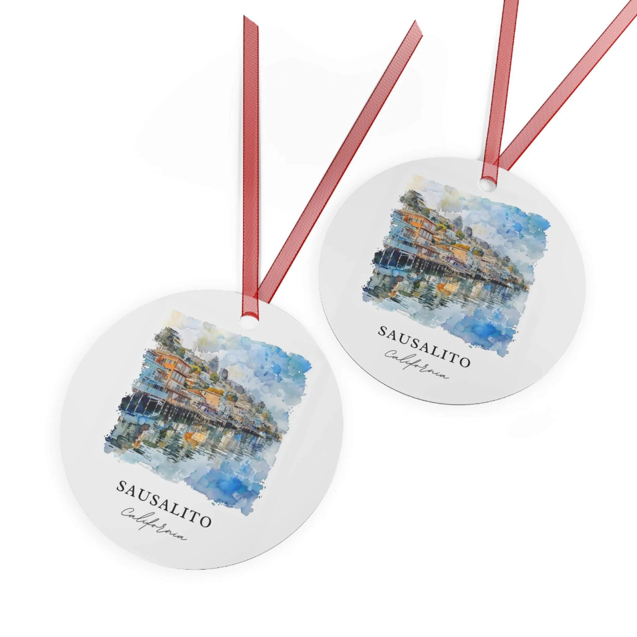 Sausalito CA Ornament: Unique Sausalito Souvenir, Sausalito Xmas Decor, and Authentic Bay Area California GiftCA - Image 2