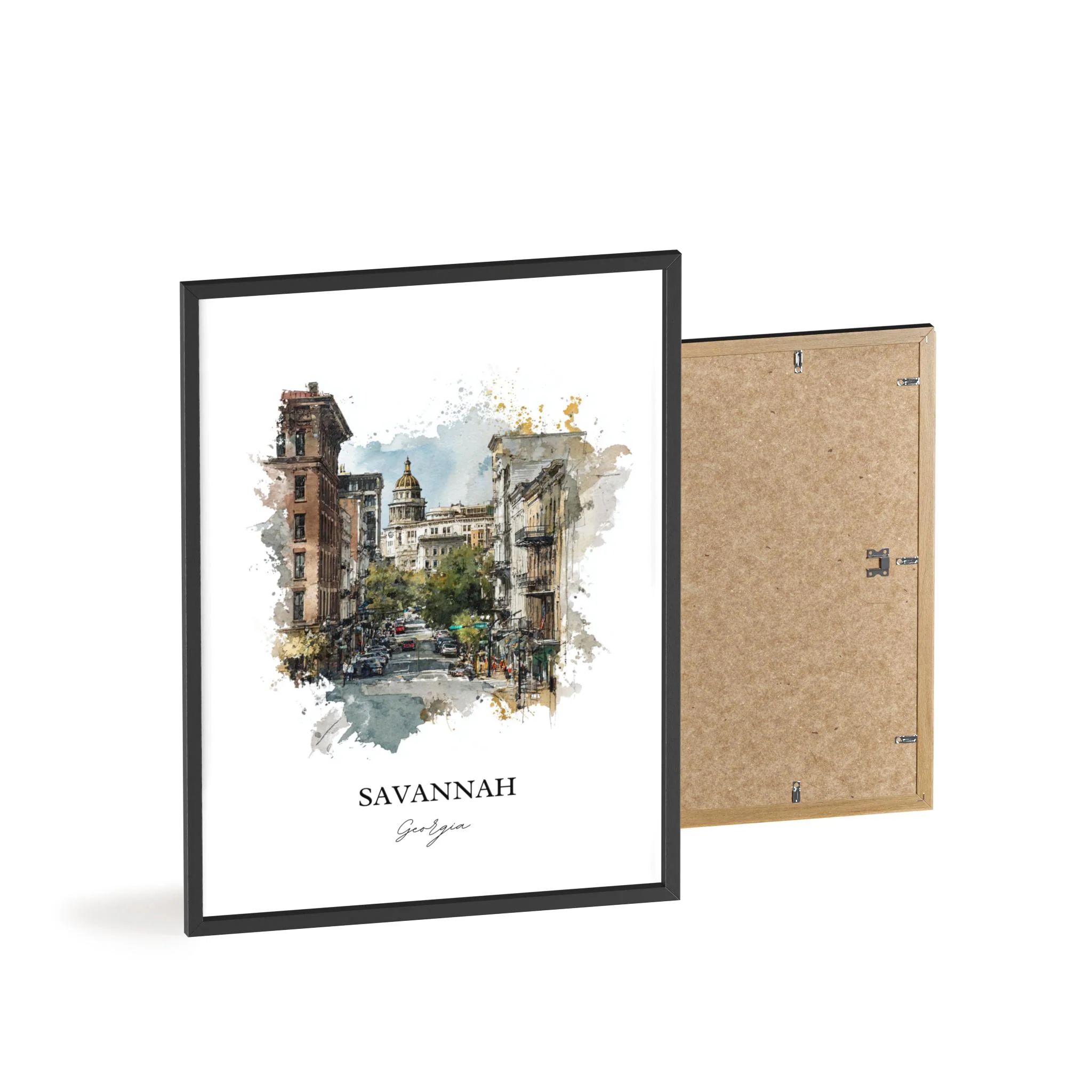 Savannah, Georgia – Watercolor Art Print - Image 8