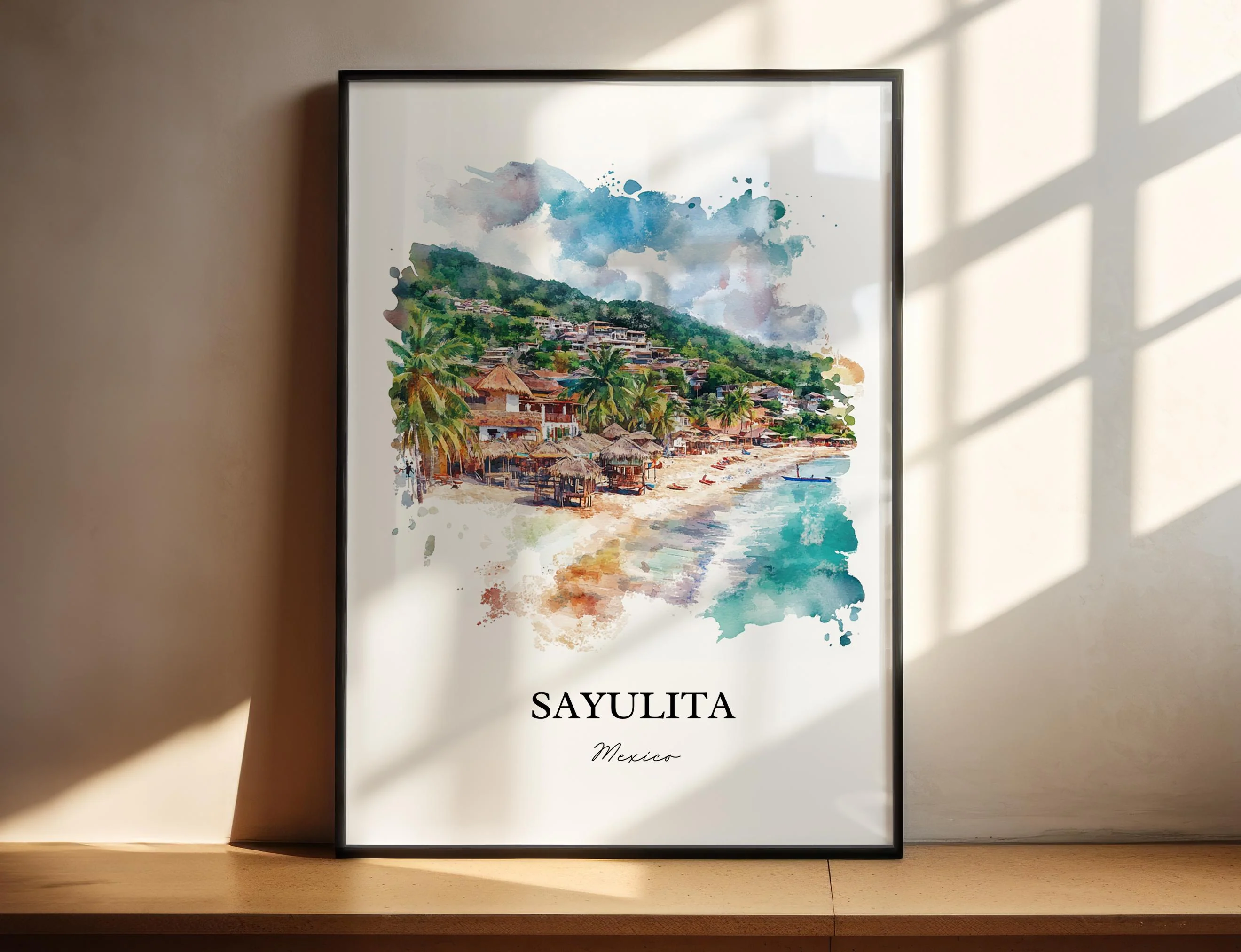 Sayulita, Mexico – Watercolor Art Print