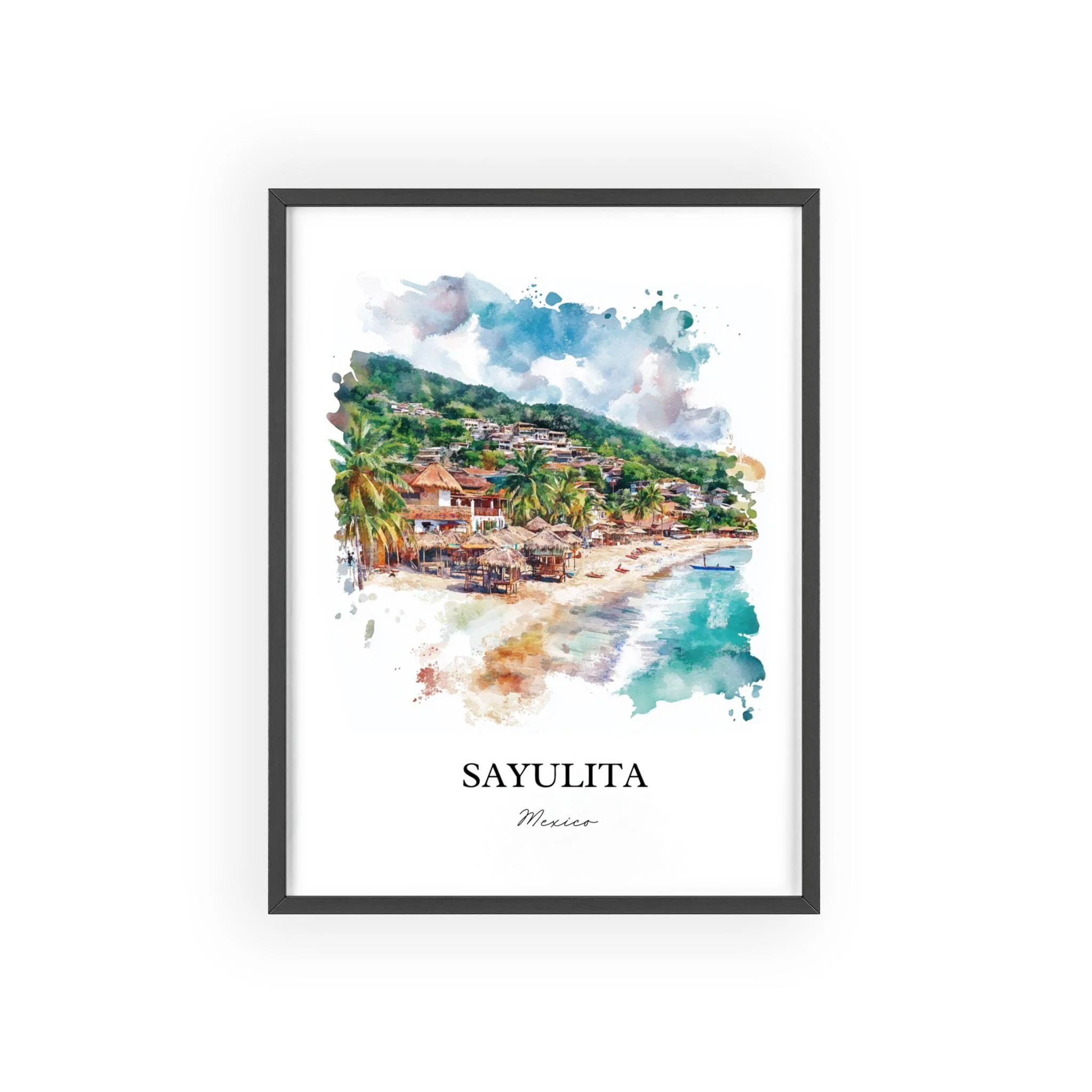 Sayulita, Mexico – Watercolor Art Print - Image 7
