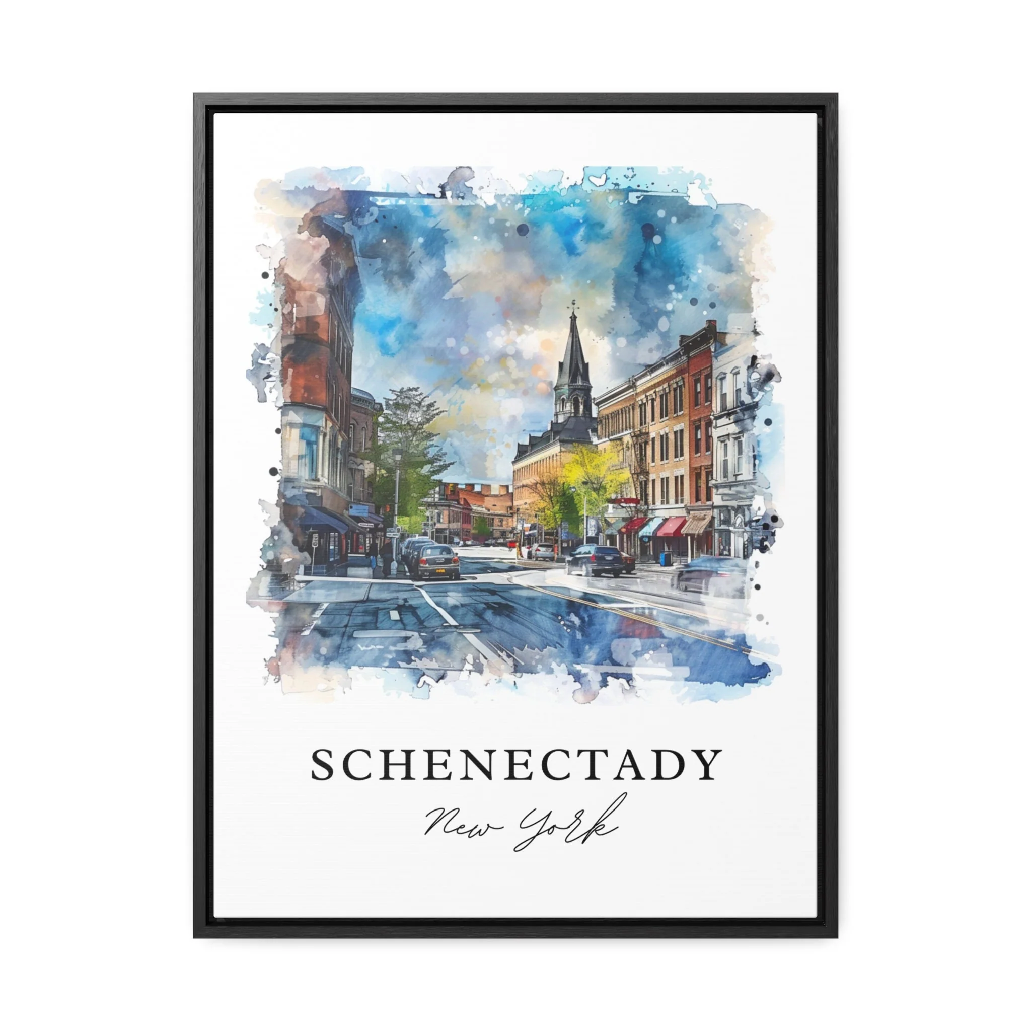 Schenectady, NY, USA – Watercolor Art Print - Image 5