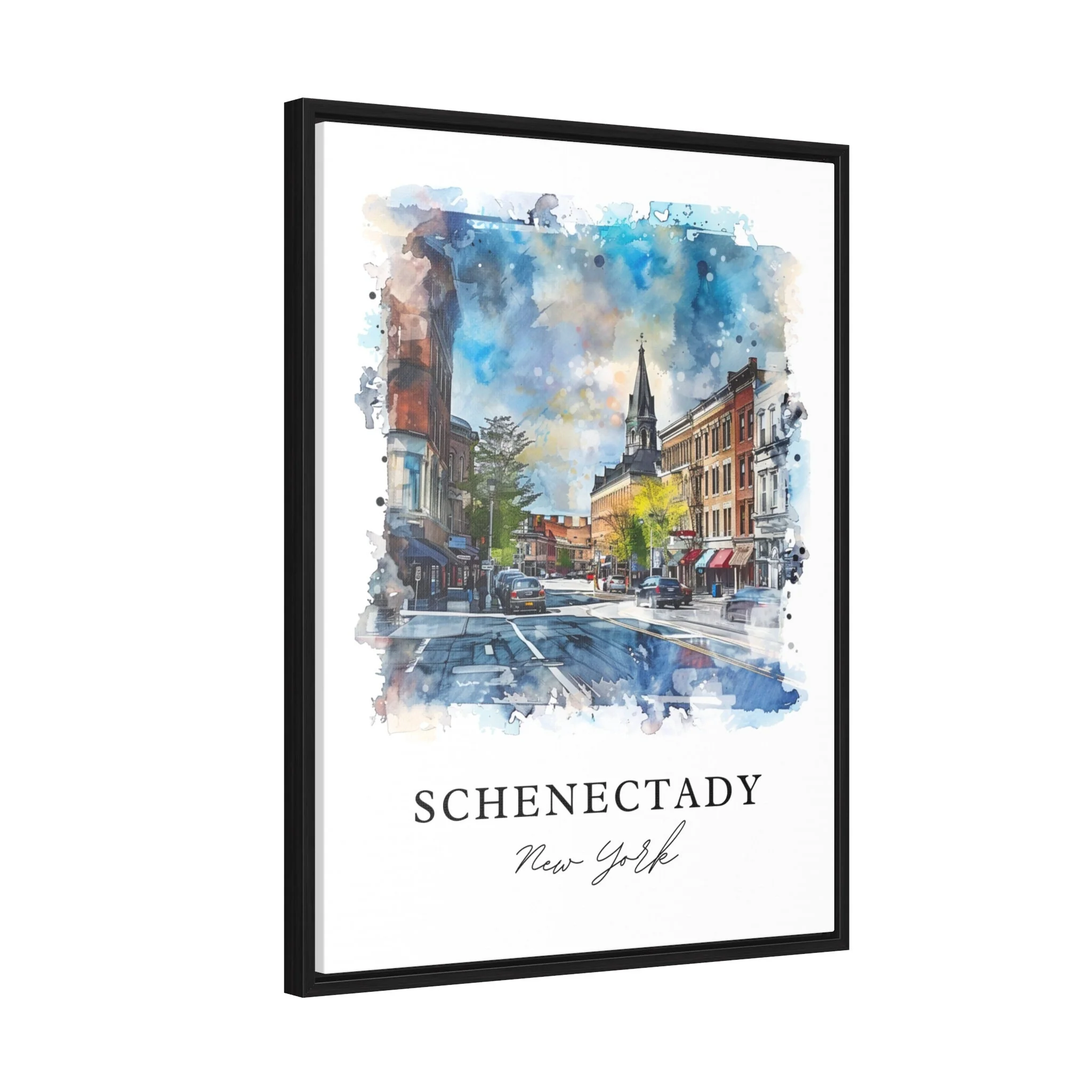 Schenectady, NY, USA – Watercolor Art Print - Image 6