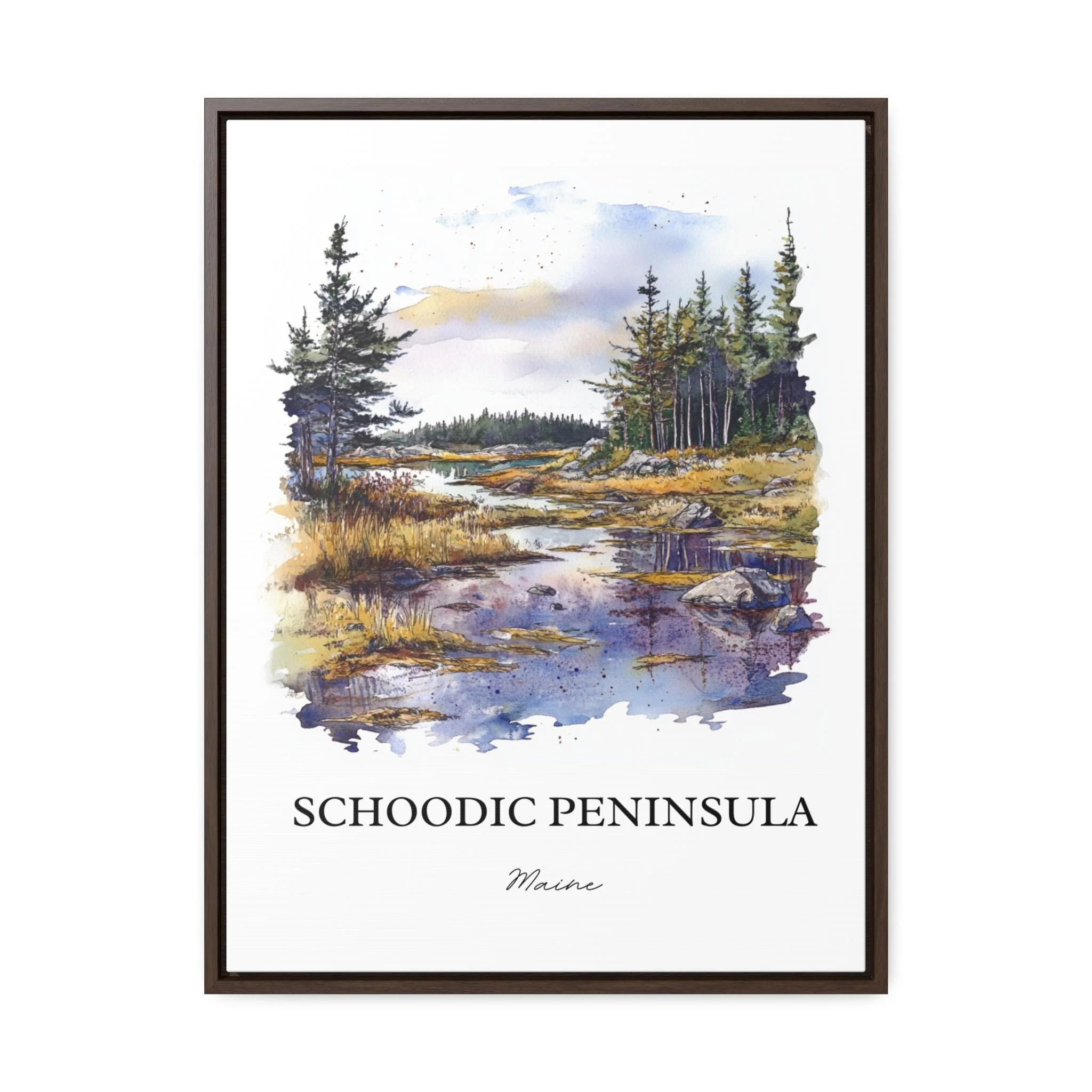 Schoodic Peninsula, Maine – Watercolor Art Print - Image 7