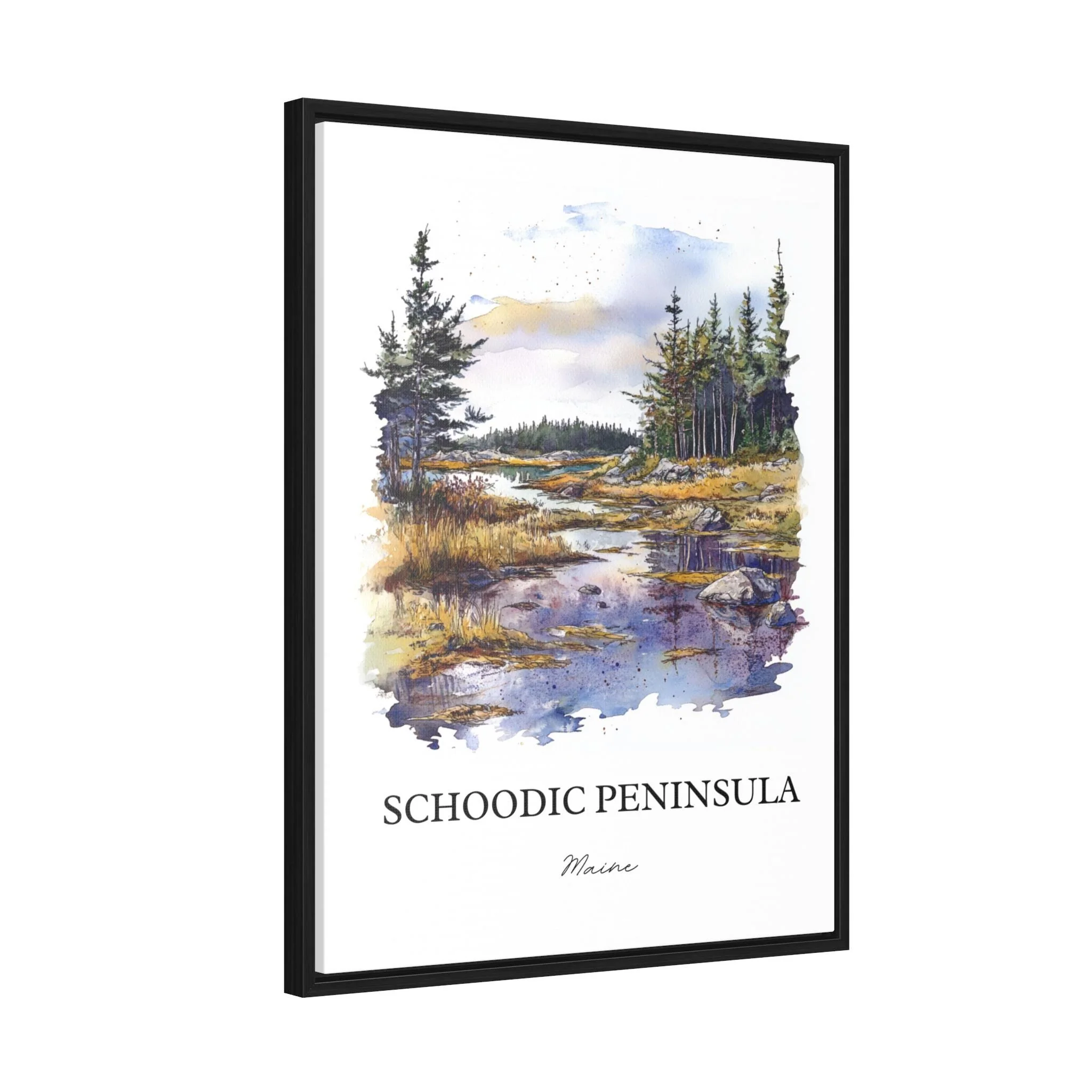 Schoodic Peninsula, Maine – Watercolor Art Print - Image 8