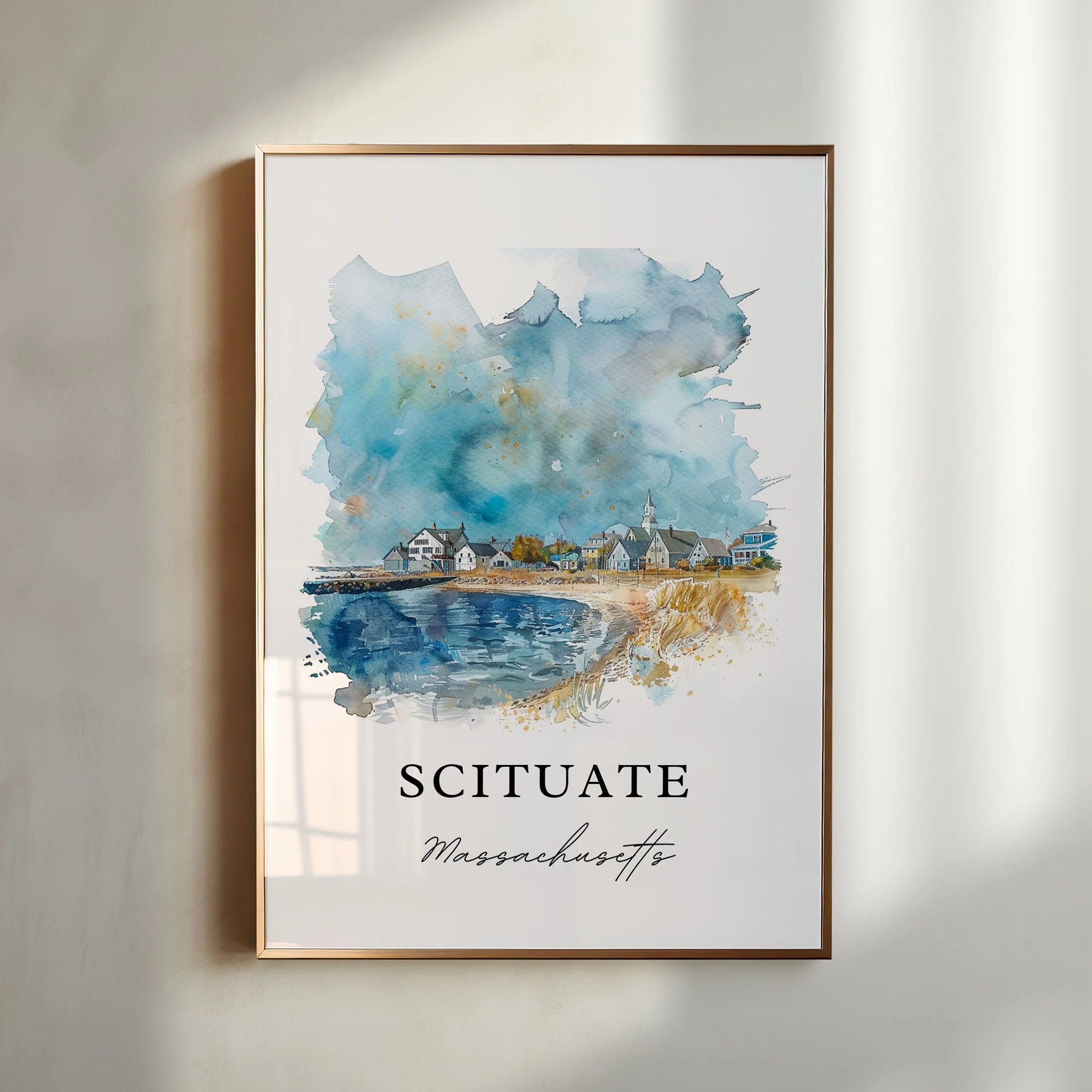 Scituate, USA – Watercolor Art Print