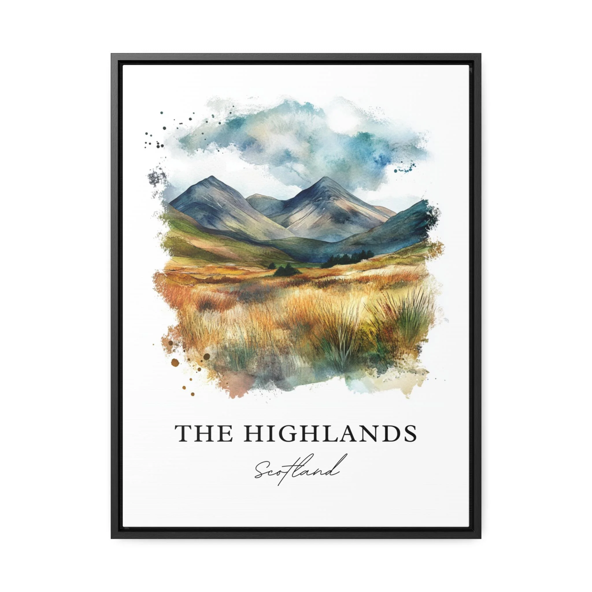 Scottish Highlands, Scotland – Watercolor Art Print - Image 5