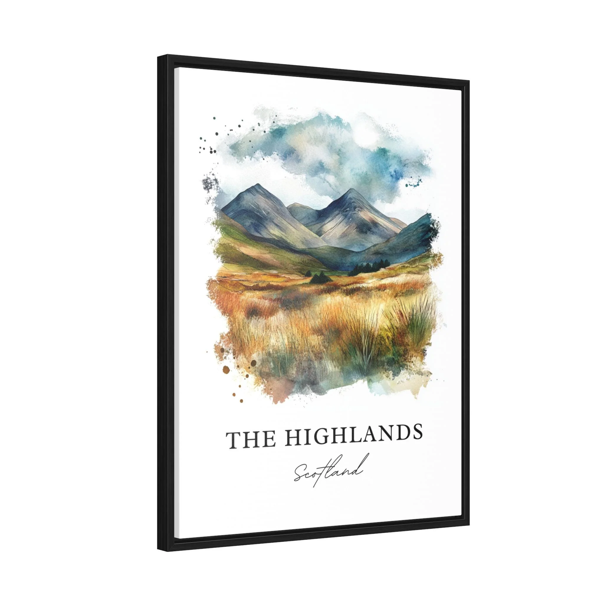Scottish Highlands, Scotland – Watercolor Art Print - Image 6