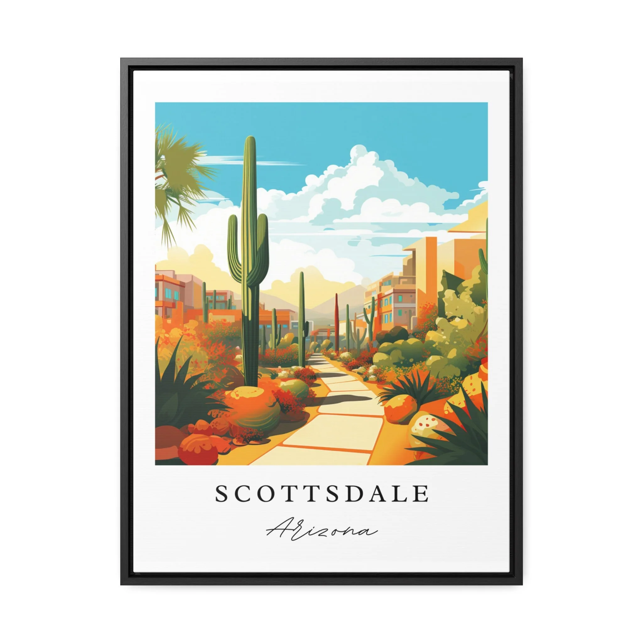 Scottsdale, Arizona – Watercolor Art Print
