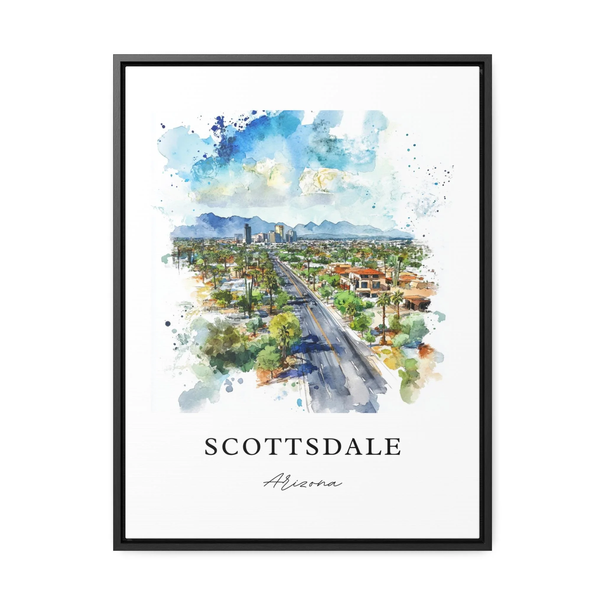 Scottsdale, Arizona – Watercolor Art Print - Image 5