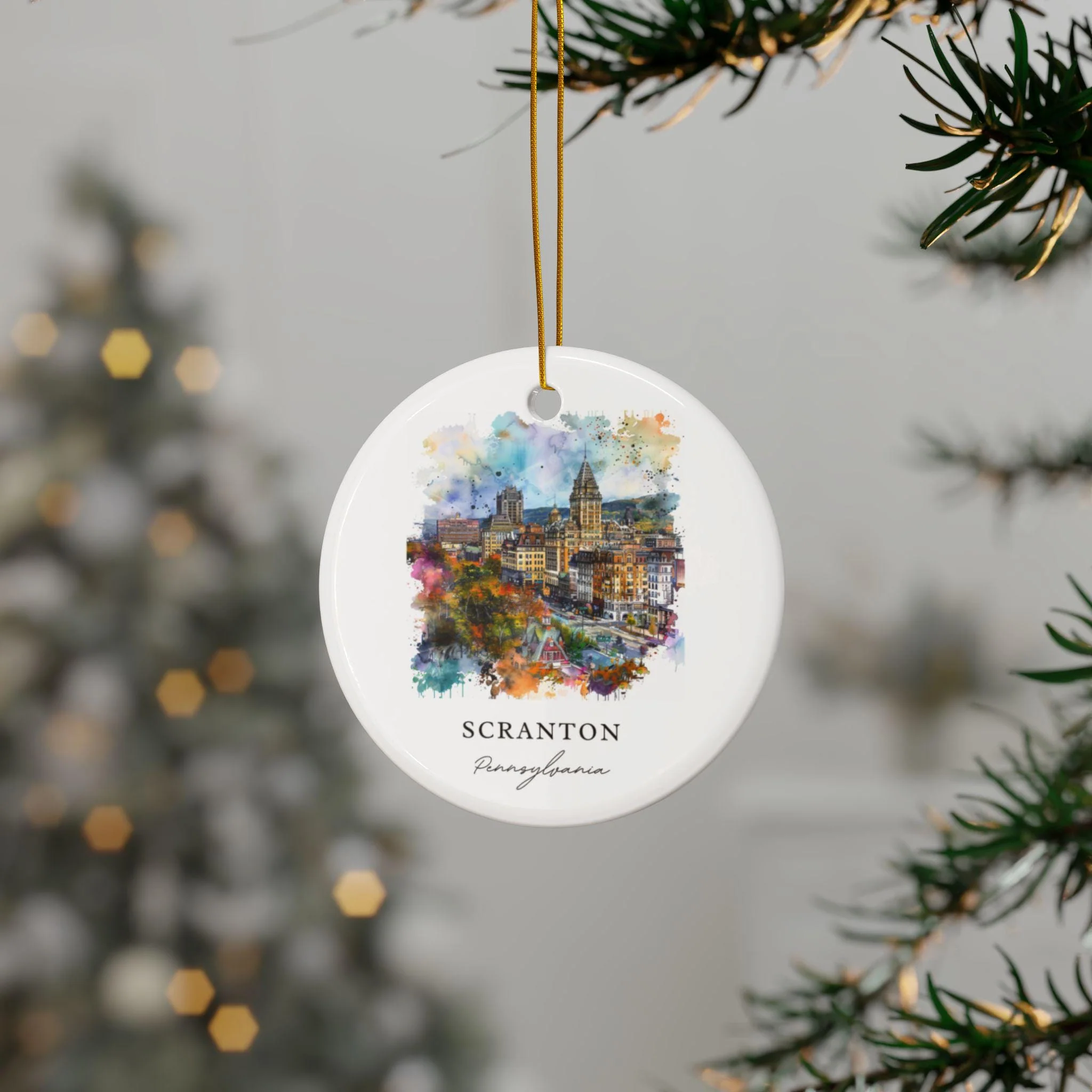 Scranton PA Ornament: Unique Scranton Souvenir, Scranton PA Decor, and Authentic Scranton PA Gift - Image 2