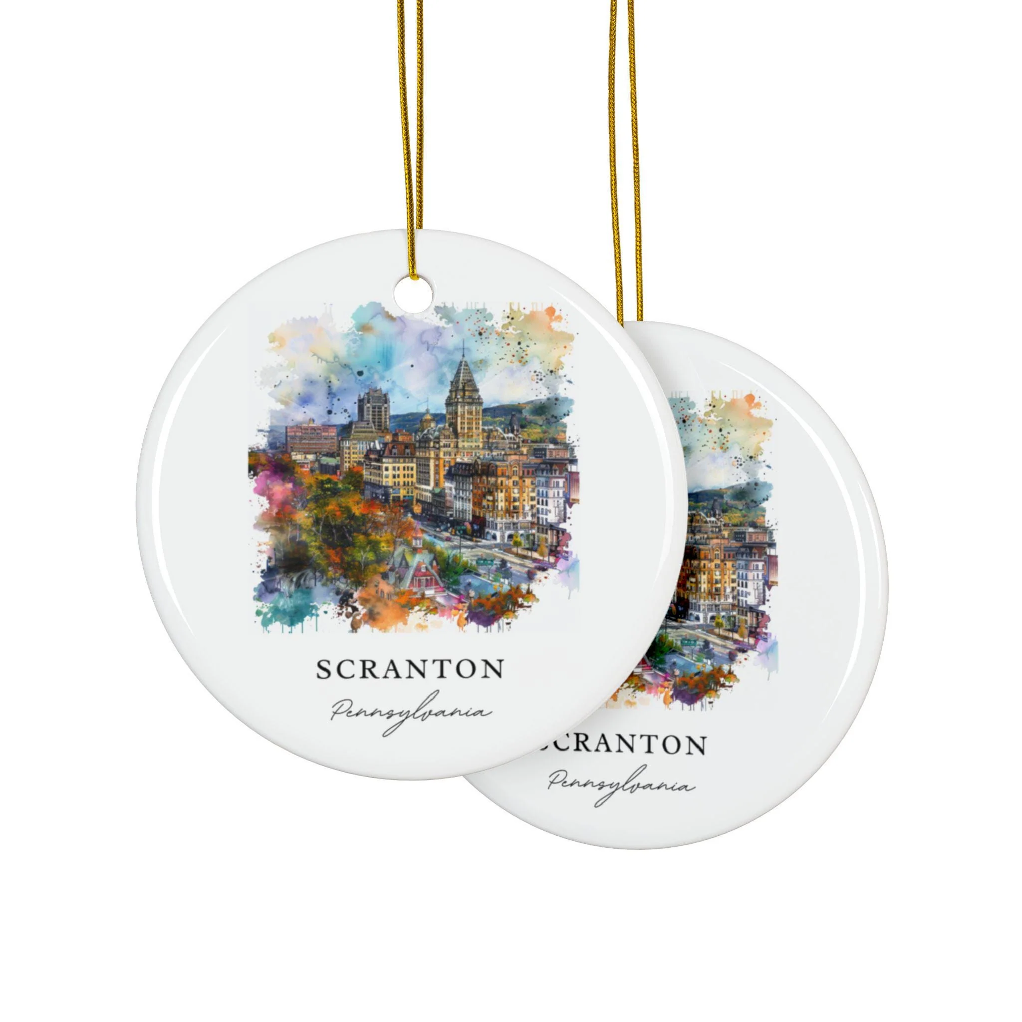 Scranton PA Ornament: Unique Scranton Souvenir, Scranton PA Decor, and Authentic Scranton PA Gift - Image 3